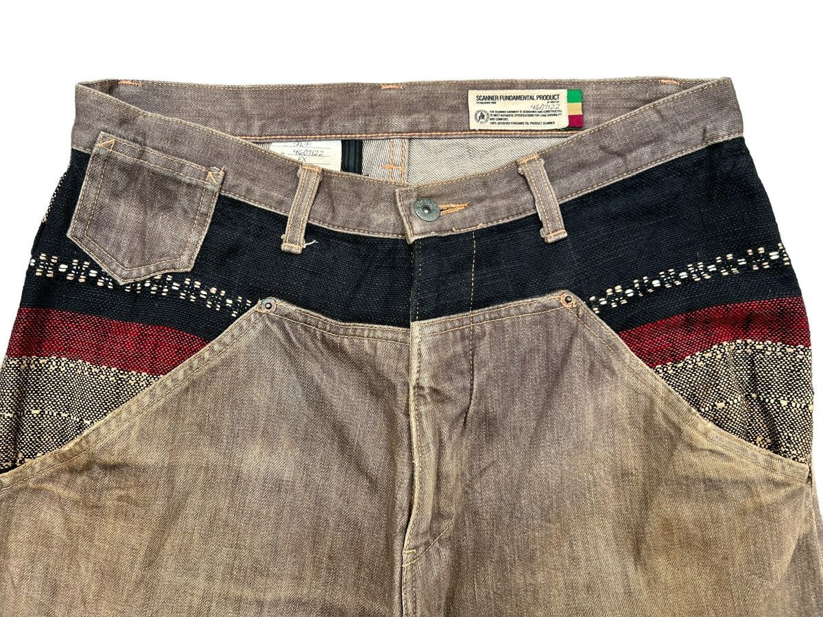 Vintage Scanner Japan Distressed Patchwork Brown Pants 33x30