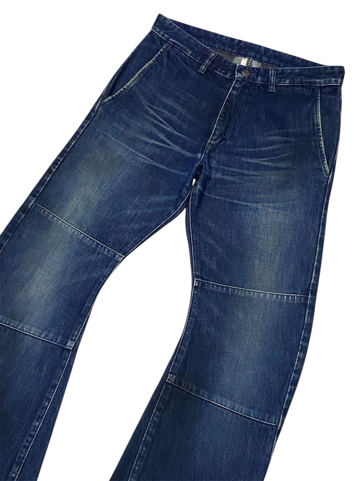 junhashimoto 💃Junhashimoto Curved Leg Flare Denim Jeans Size US 30 / EU 46 - 4 Thumbnail