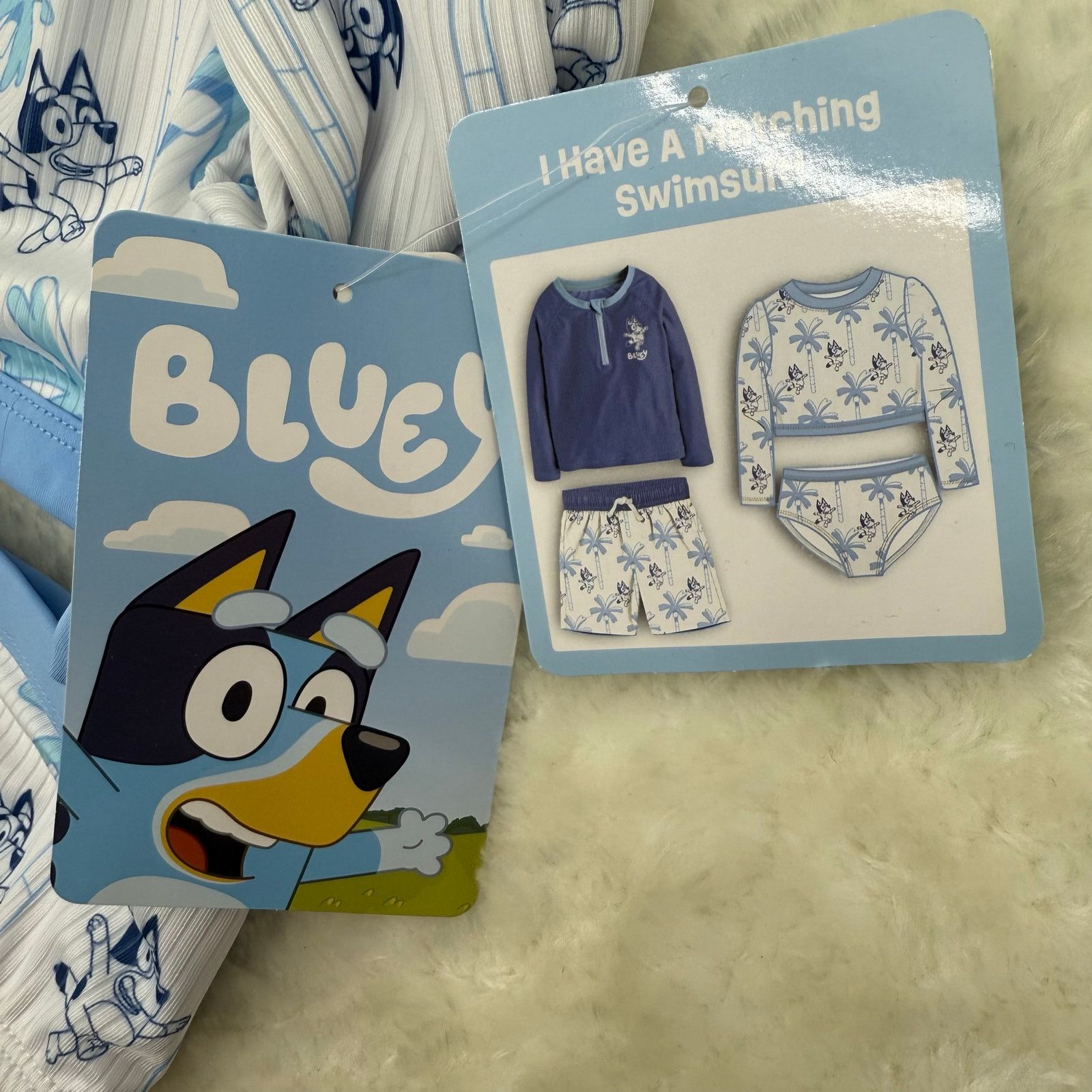 Other NWT Bluey Girls 2-Piece Toddler Long Sleeve Summer Swimsuit Size ONE SIZE - 7 Thumbnail