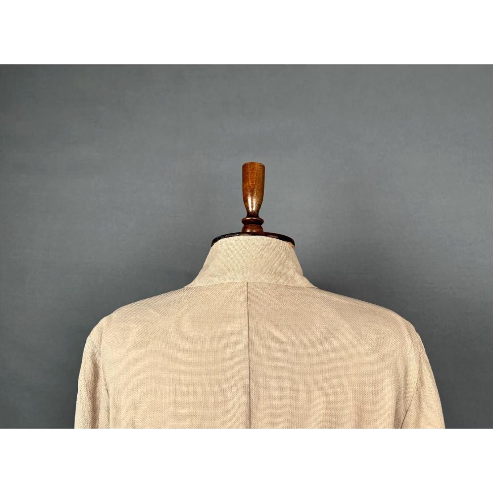 Boglioli Boglioli Trench Coat Brown Long Sleeve High Neck Pockets Button Womens One Size Jacket Size ONE SIZE - 5 Thumbnail