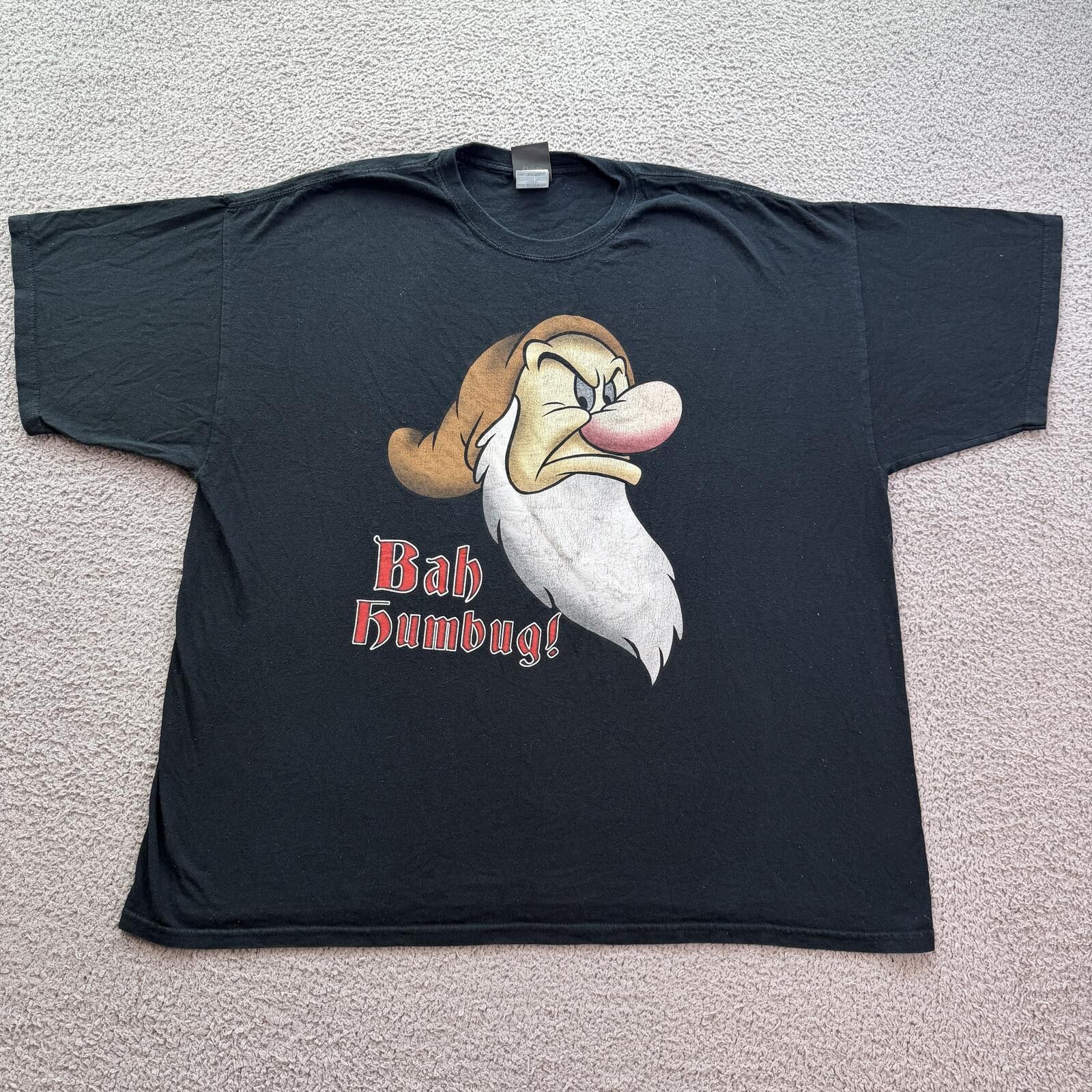 Disney Disney Grumpy Bah Humbug T Shirt Black 2XL Y2K Snow White Size US XXL / EU 58 / 5 - 1 Thumbnail