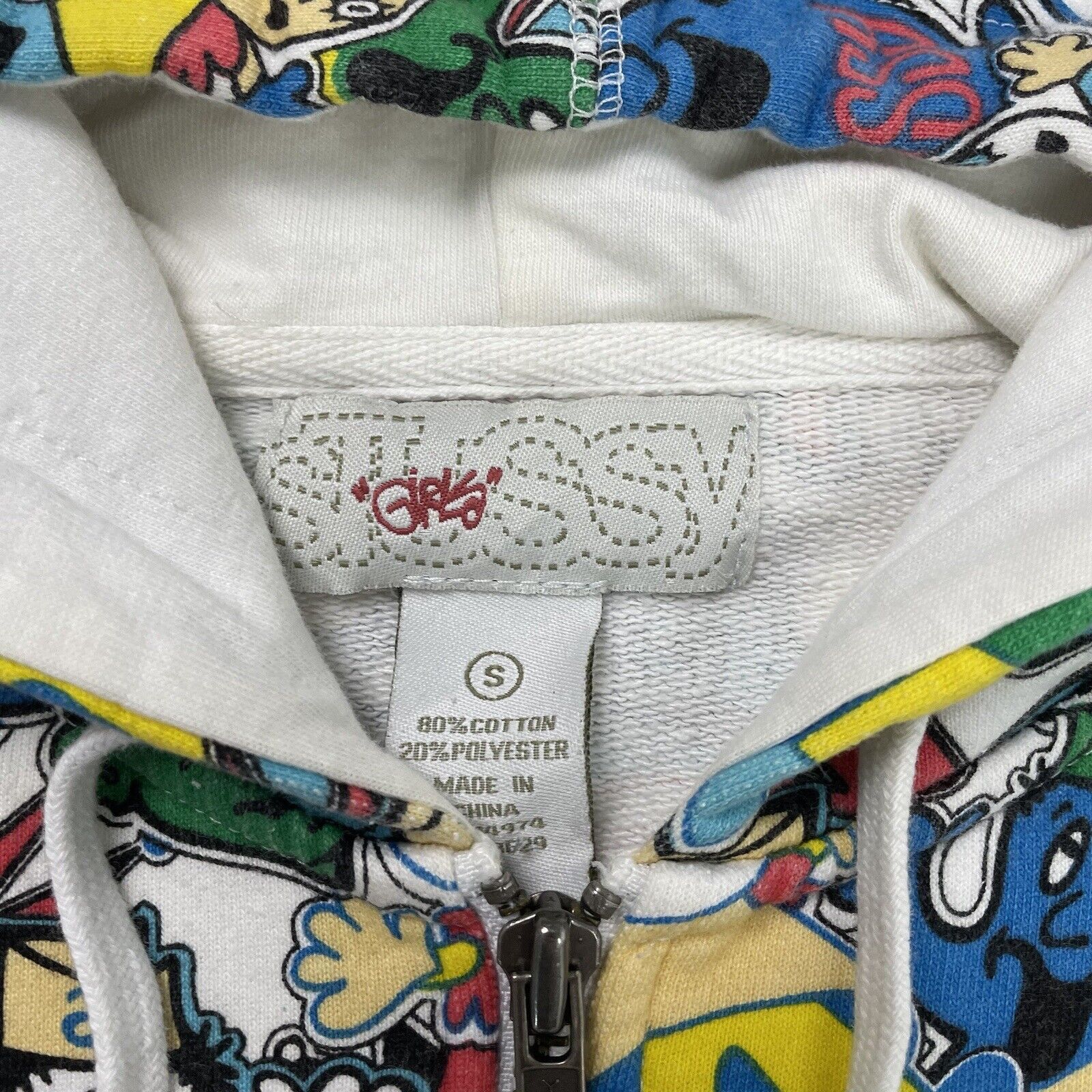 Stussy Vintage Stussy Girls Headz Hoodie Zip Up AOP S Size S / US 4 / IT 40 - 5 Thumbnail