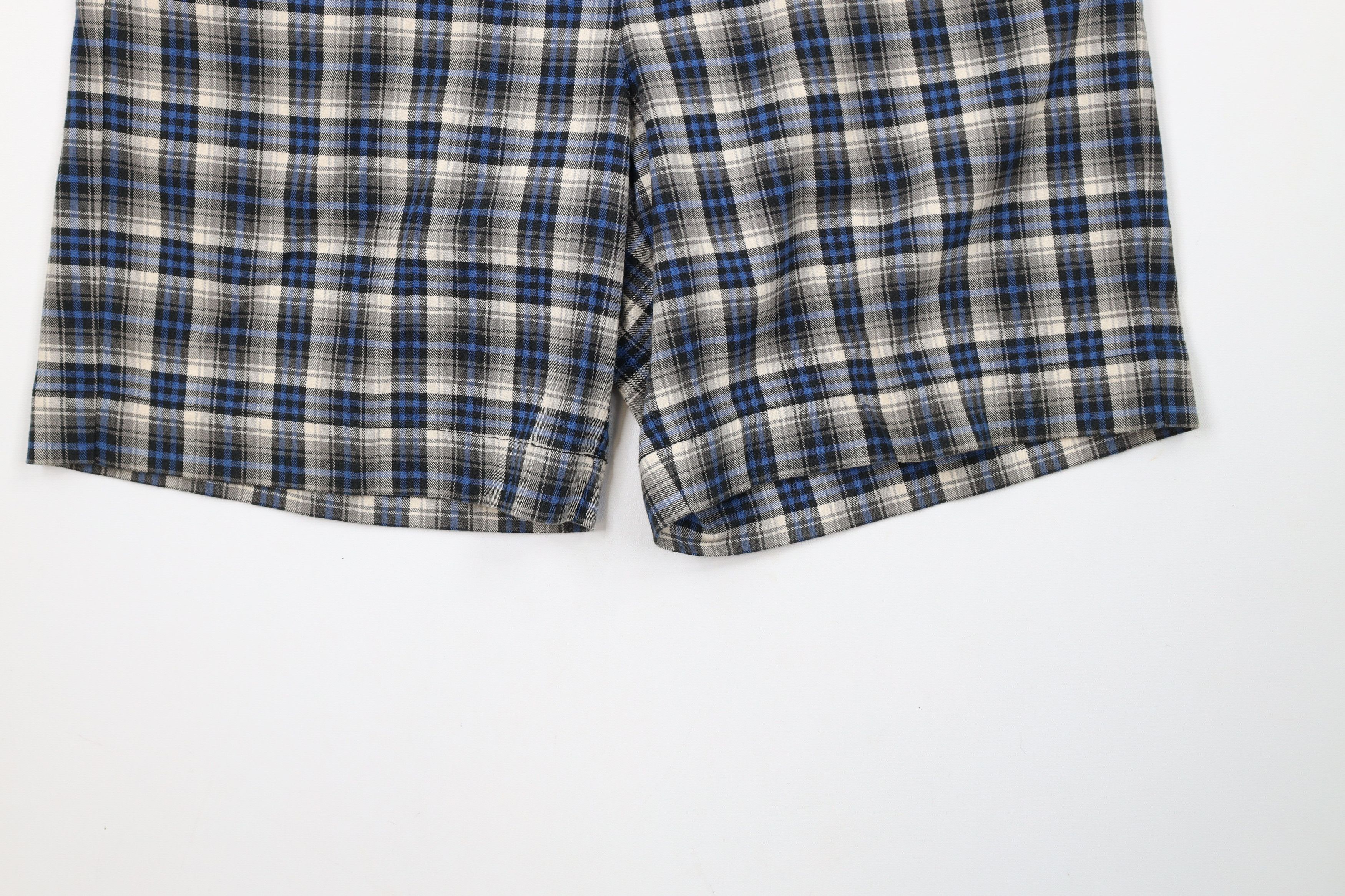 Ralph Lauren × Vintage Vintage 90s Ralph Lauren Knee Flannel Chino Shorts Plaid Size US 32 / EU 48 - 4 Thumbnail