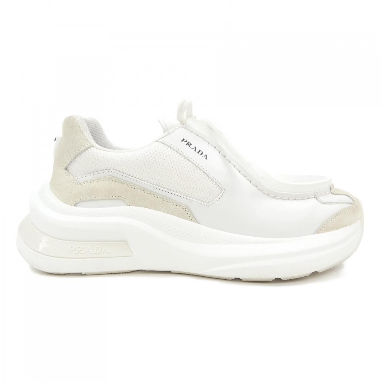 Prada Prada Prada Sneakers Leather Shoes 2EG424 DUTY FREE for USA Size ONE SIZE - 1 Thumbnail