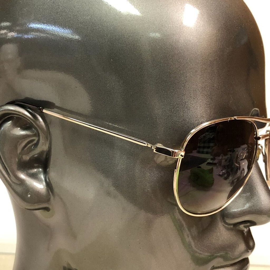 Tommy Hilfiger Tommy Hilfiger Gold & Black Aviator Frame Sunglasses Size ONE SIZE - 5 Thumbnail