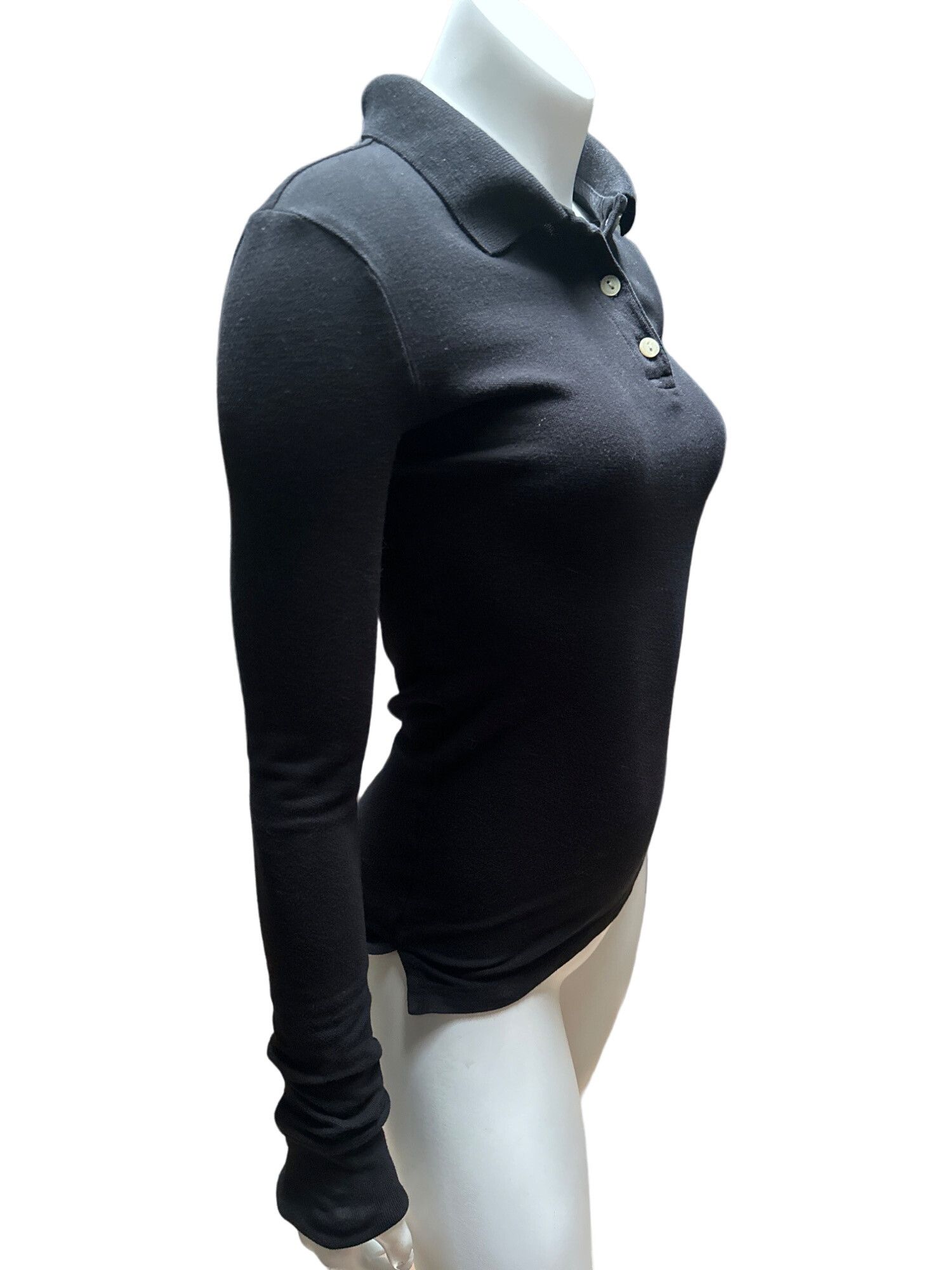 Aeropostale Black Long Sleeve Girls Shirt Size 12 Fitted All Cotton Aero Size XS / US 0-2 / IT 36-38 - 7 Thumbnail