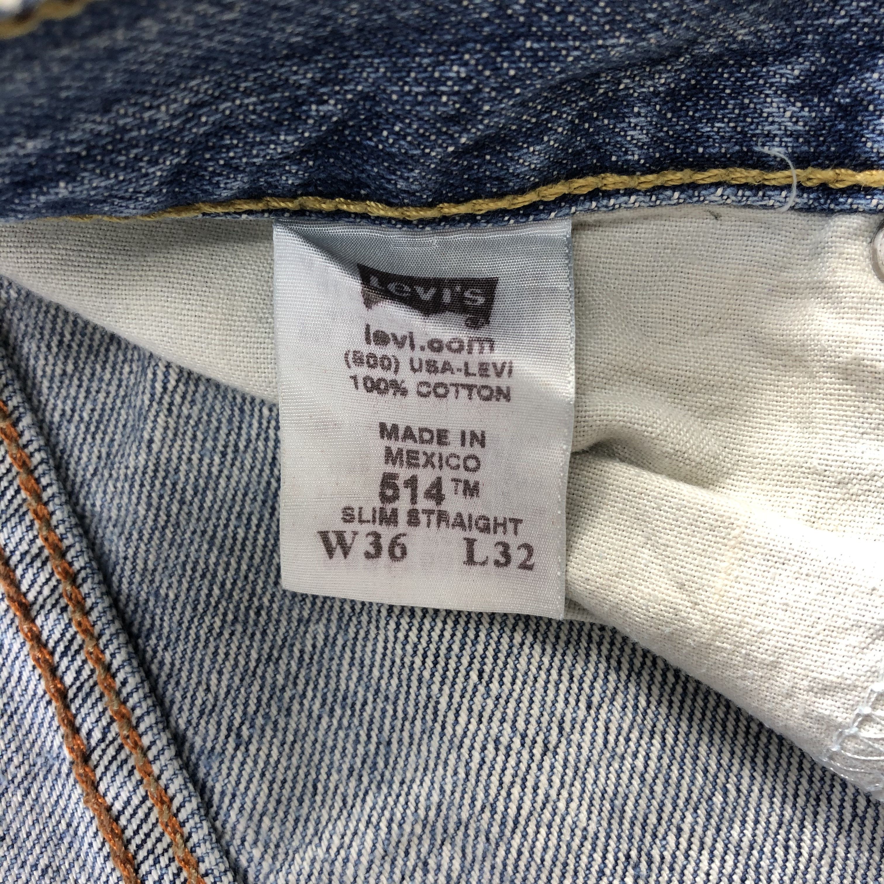 Levi's Vintage Blue Wash Levis 514 Jeans-J1557 Size US 37 - 12 Thumbnail