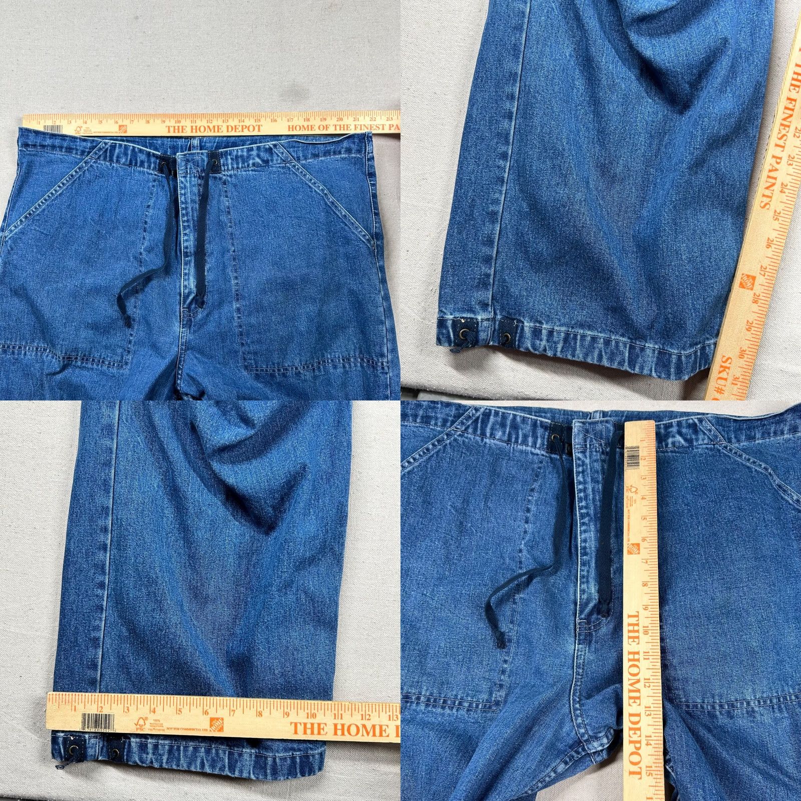 Levi's VINTAGE Levi's Silvertab Jeans Mens XLx34 Jeans 90s Grunge Wide-Leg Blue Denim Cotton Regular Mens XLx34 Size US 36 / EU 52 - 9 Thumbnail