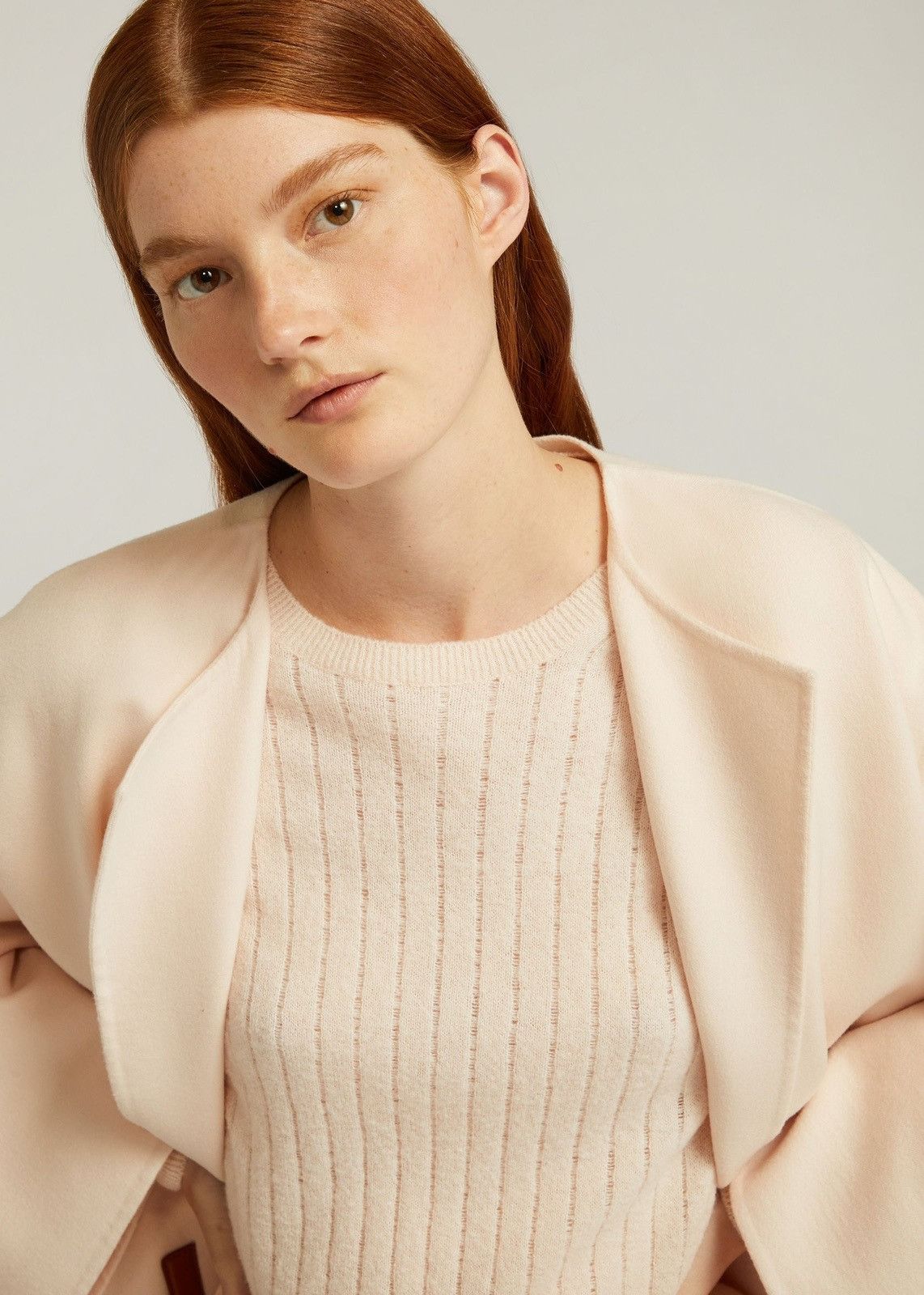 Loro Piana o1srvl11e0825 FAM7894 Gaiole Crewneck Sweater in Light Pink Size XS / US 0-2 / IT 36-38 - 3 Thumbnail