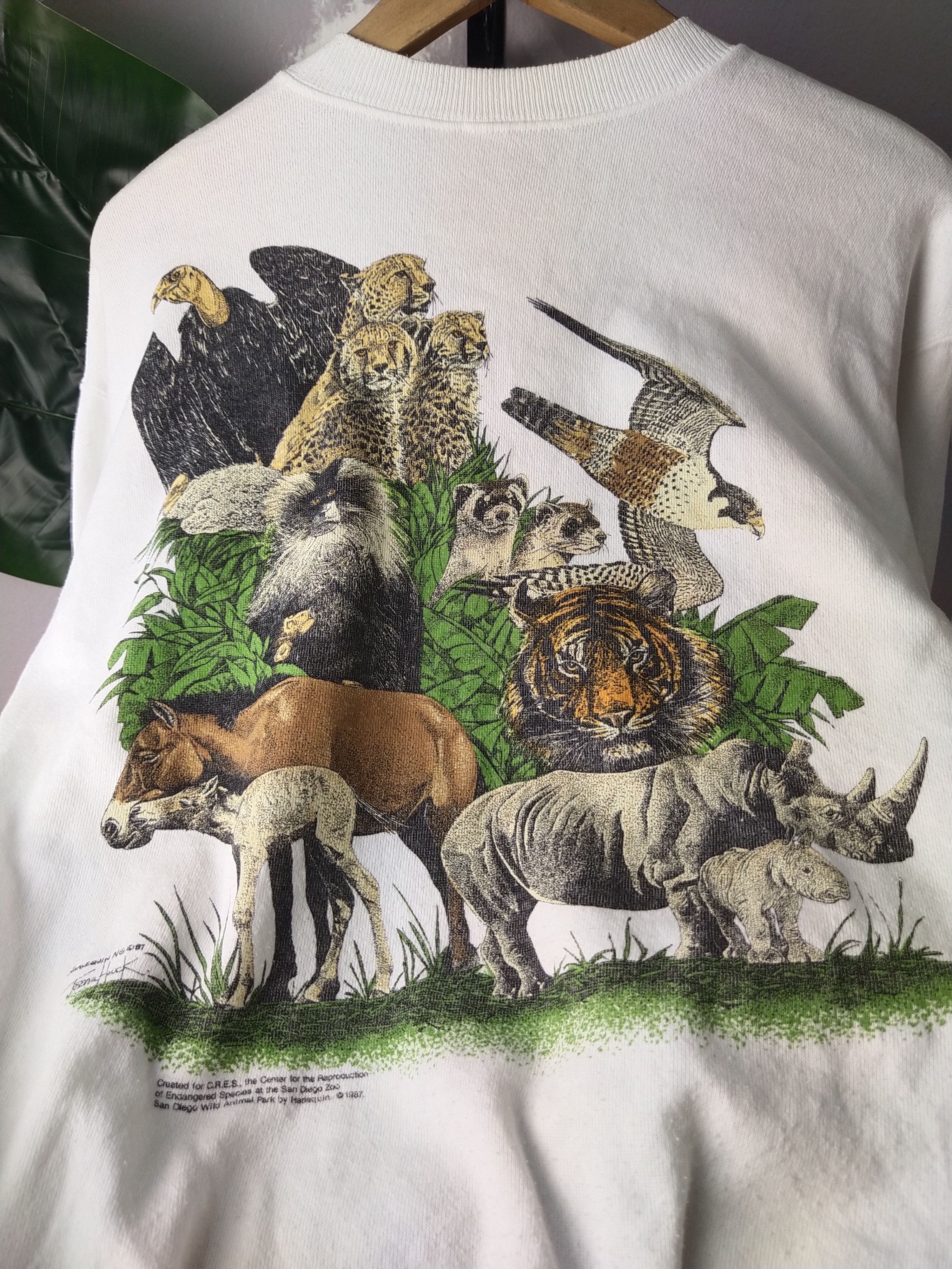 Habitat × Hanes × Vintage Vintage 80s Habitat x San diego Zoo x Marlequin @ 1987 Size US L / EU 52-54 / 3 - 4 Thumbnail