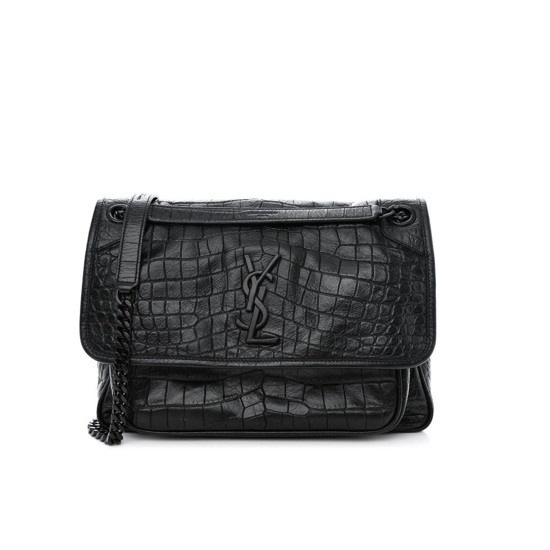 Saint Laurent Paris o1b1hav110425 Size: OS / Niki Medium Crocodile Leather Bag Size ONE SIZE - 1 Thumbnail