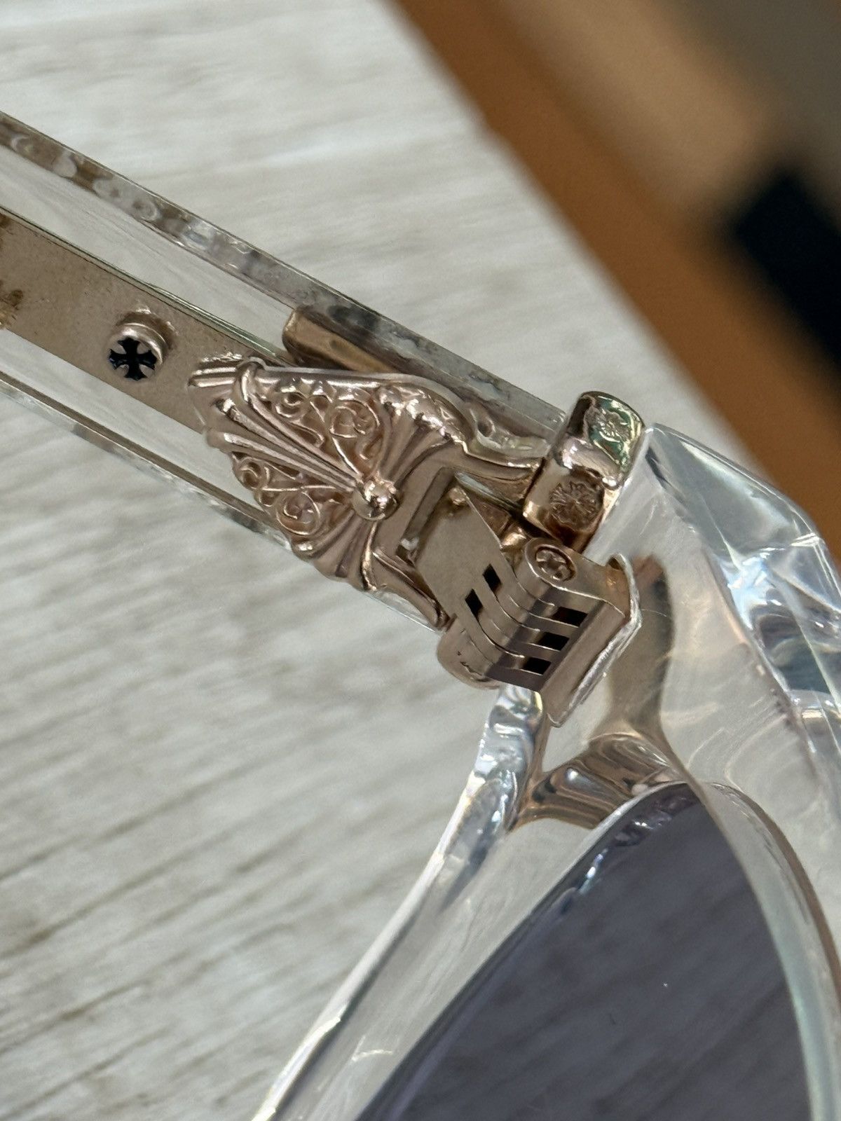Chrome Hearts GOLD Chrome Hearts Box Office Tinted glasses Size ONE SIZE - 4 Thumbnail