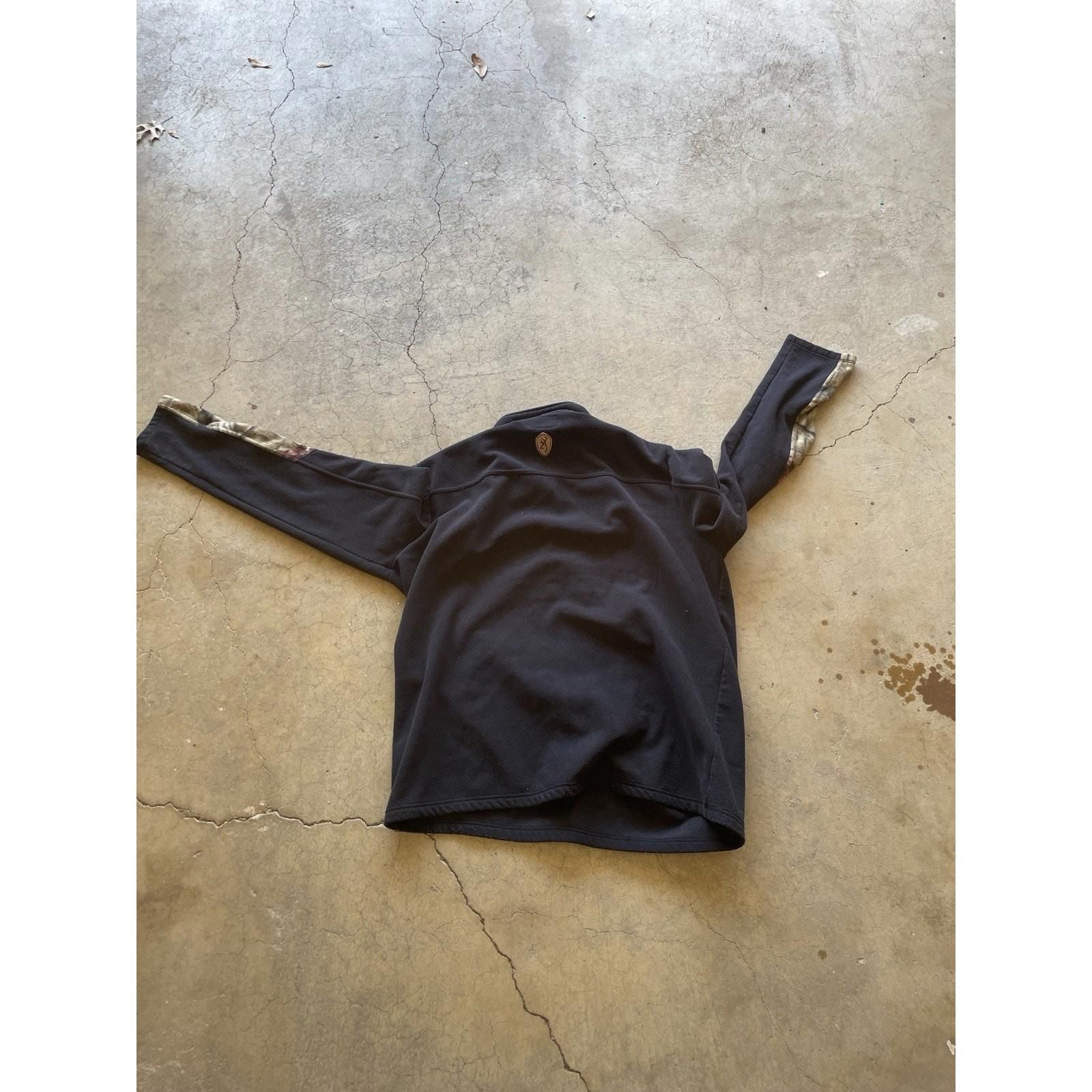 Other XXL - Browning Camo Quarter Zip Pullover black Size ONE SIZE - 4 Thumbnail