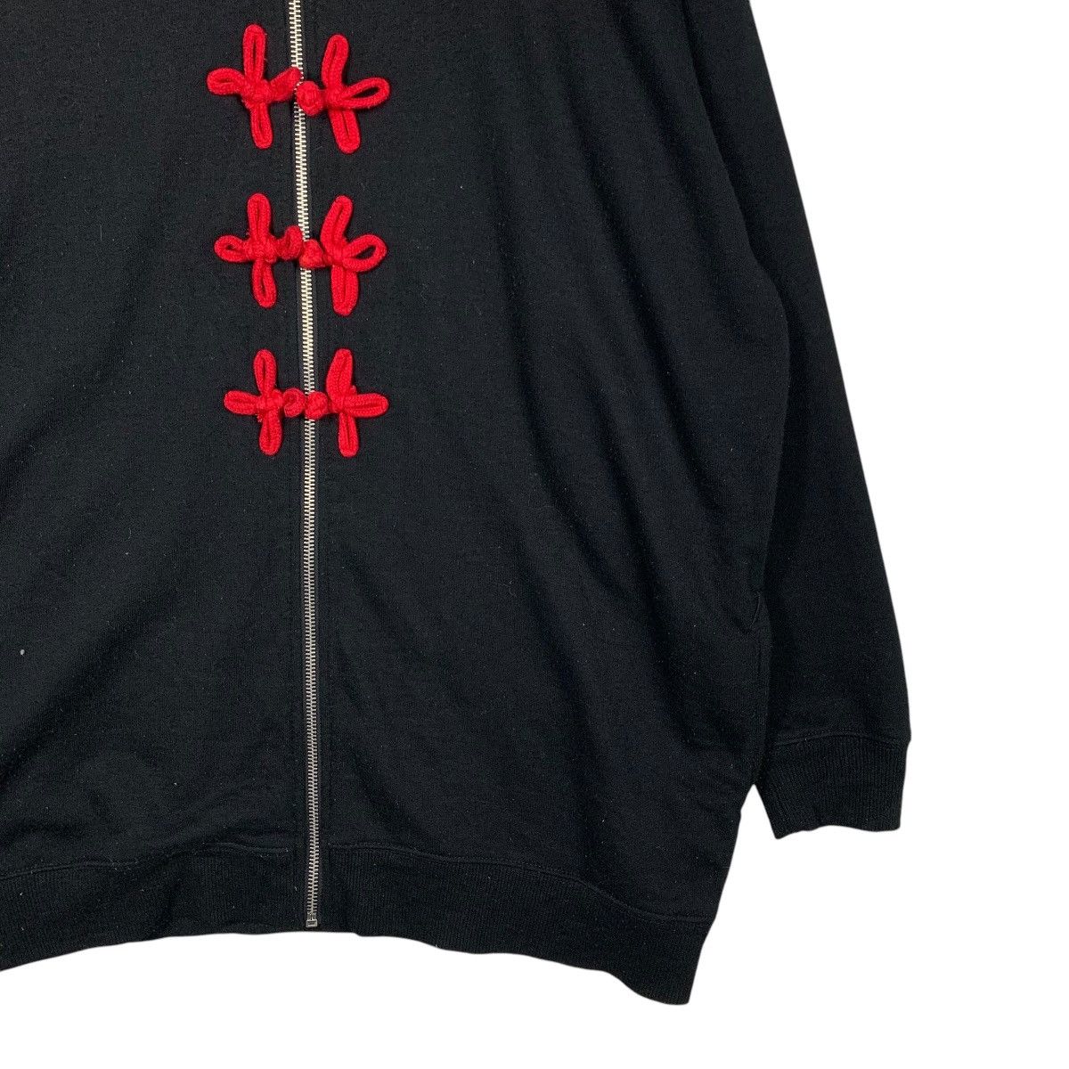 Japanese Brand LISTEN FLAVOUR Mandarin Zipper Hoodies Big Logo #1774-C78 Size US L / EU 52-54 / 3 - 7 Thumbnail