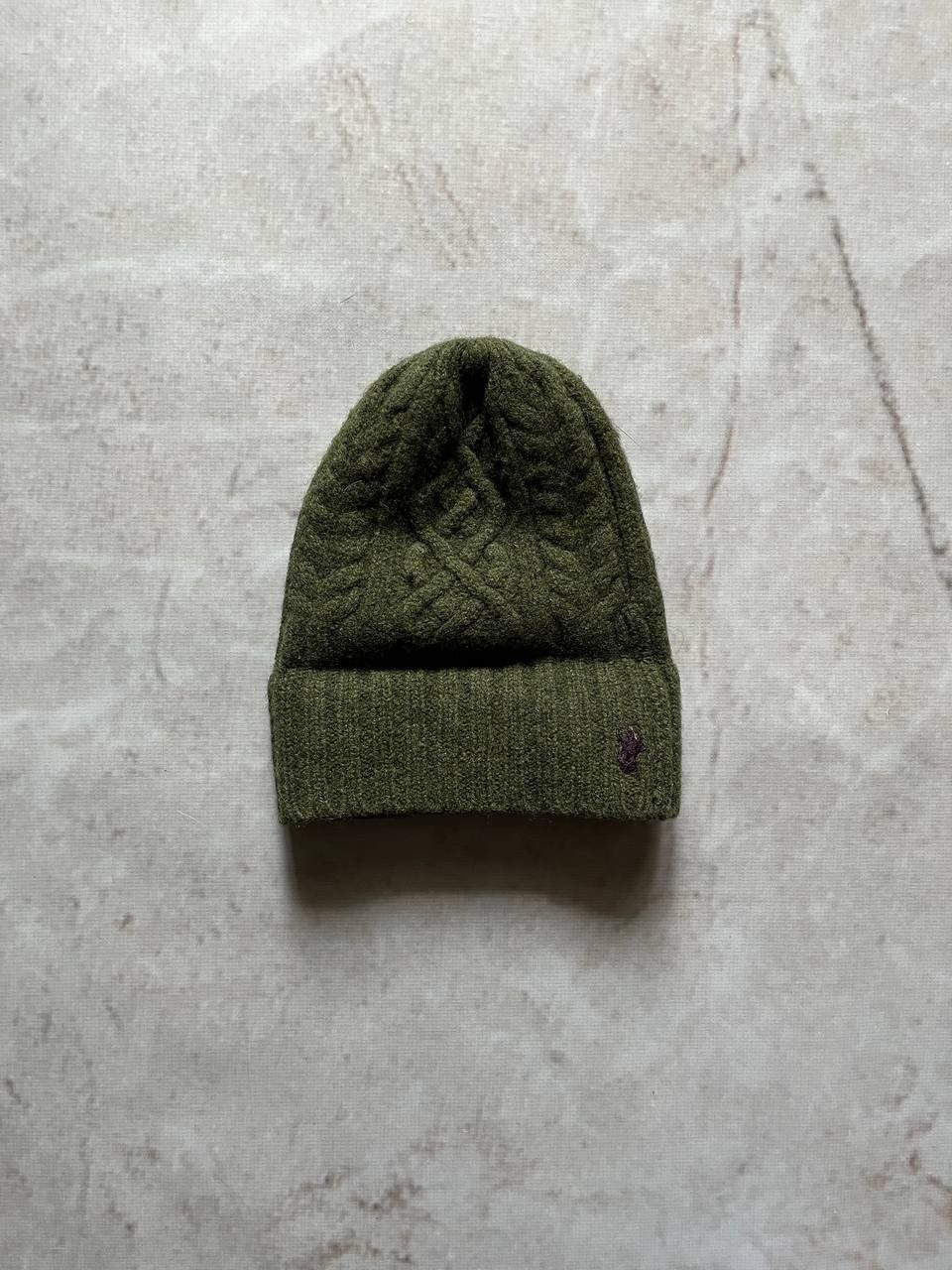 Polo Ralph Lauren × RRL Ralph Lauren × Vintage Vintage Polo Ralph Lauren Knit Baby Hat Size 26 - 3 Thumbnail