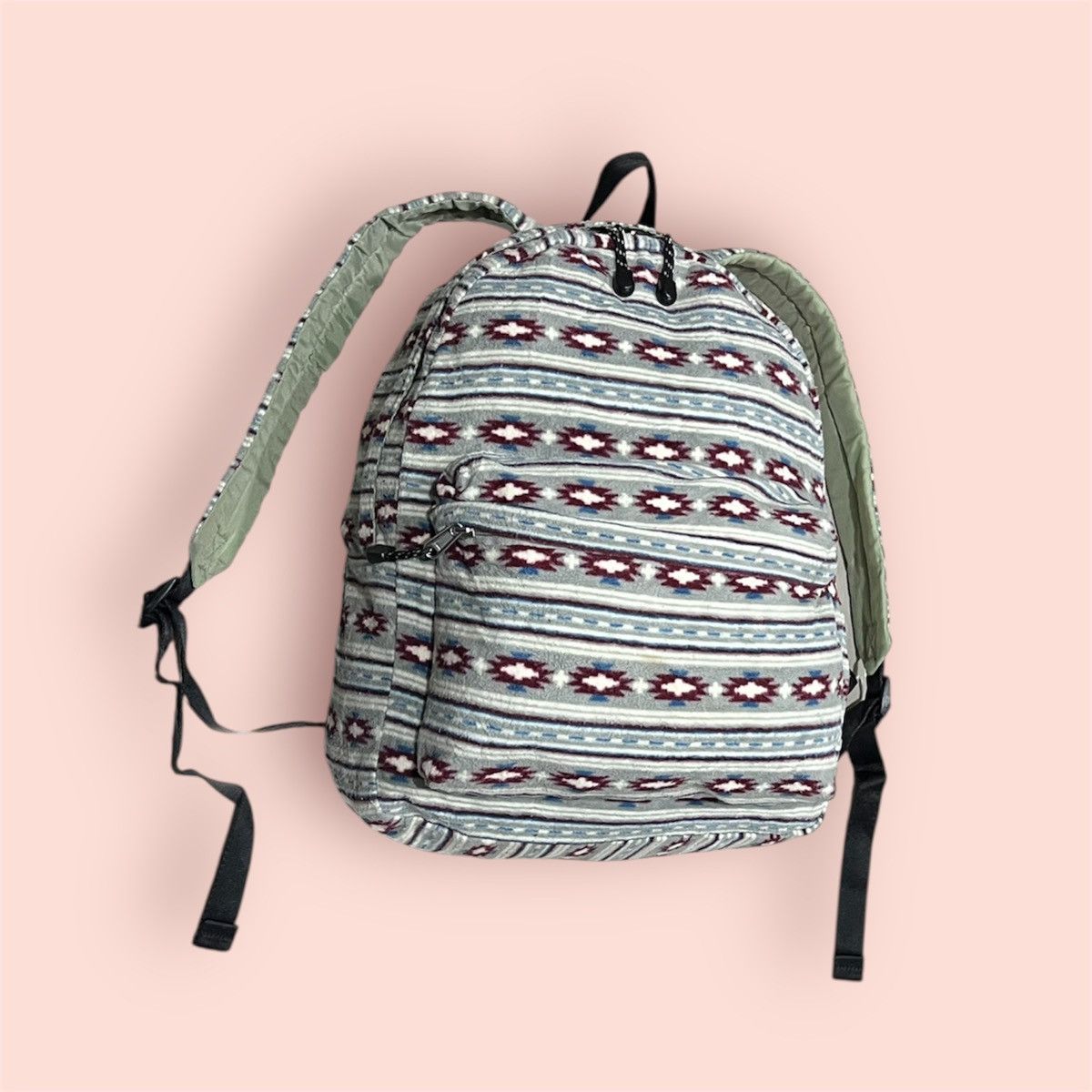 Uniqlo VINTAGE UNIQLO MICRO FLEECE NORDIC NATIVE BACKPACK Size ONE SIZE - 13 Thumbnail