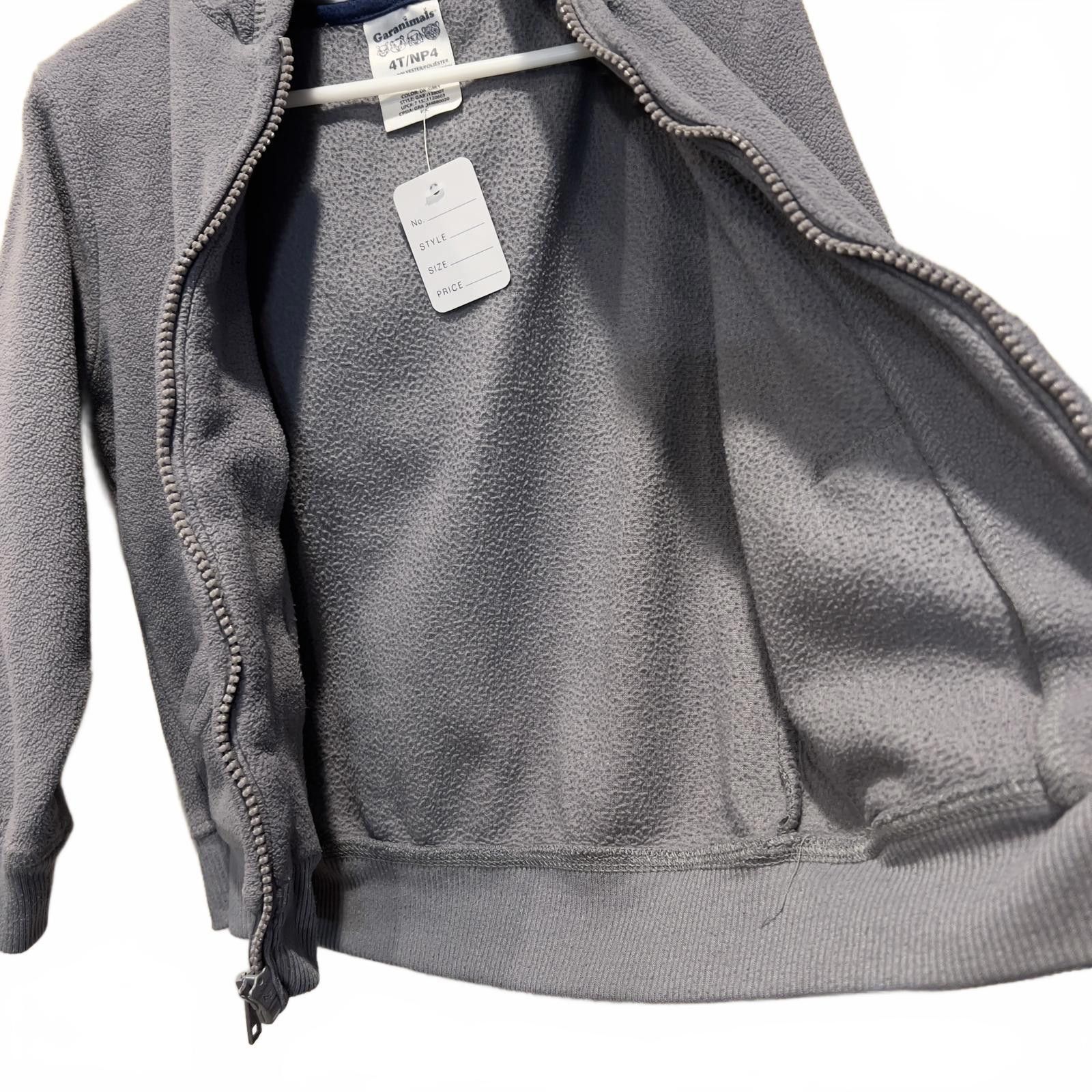 Other Unisex Kids' Grey Zip-Up Hoodie Sweatshirt Size US XXS / EU 40 - 4 Thumbnail