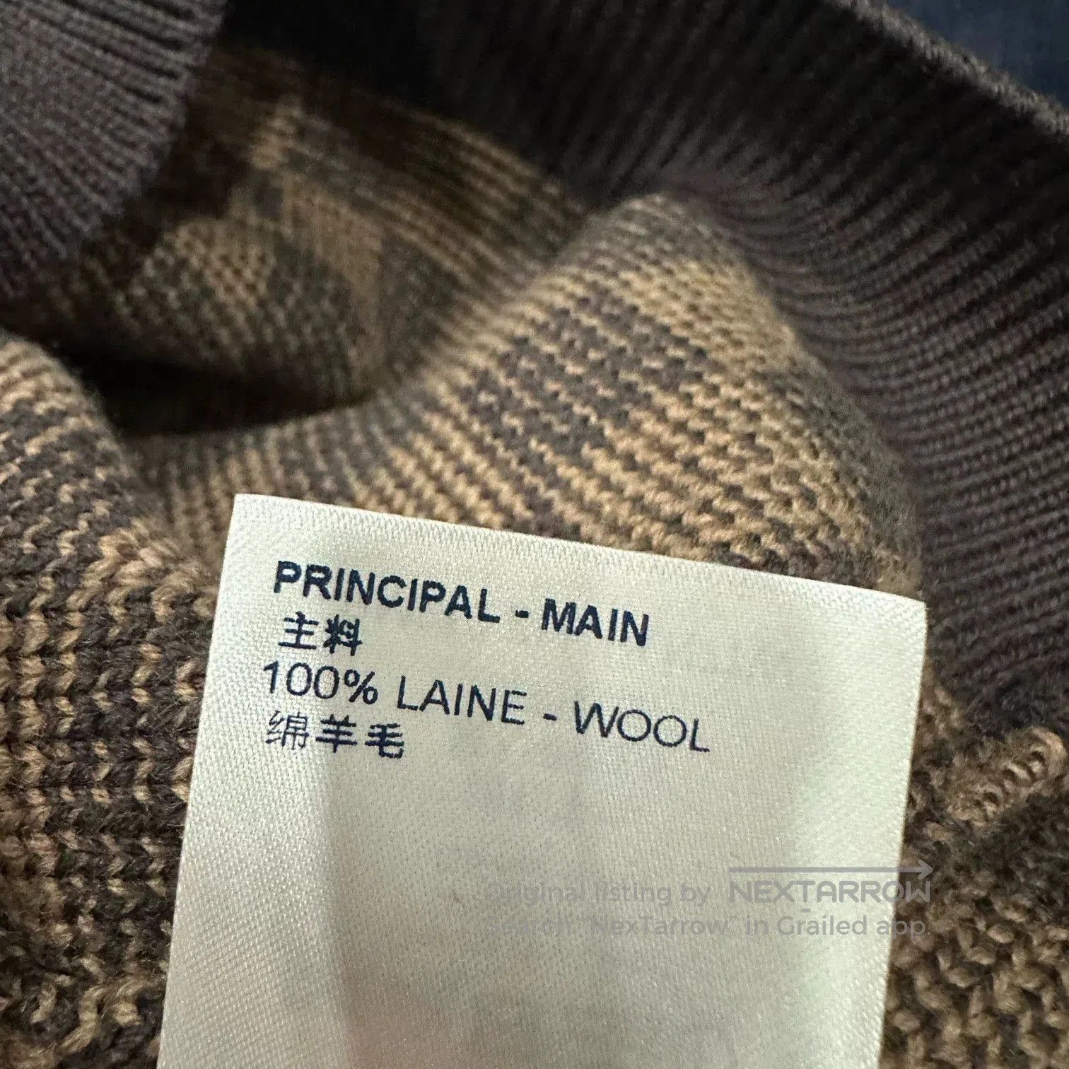 Louis Vuitton Louis Vuitton Checkered Wool Sweater. Size S / US 4 / IT 40 - 7 Thumbnail