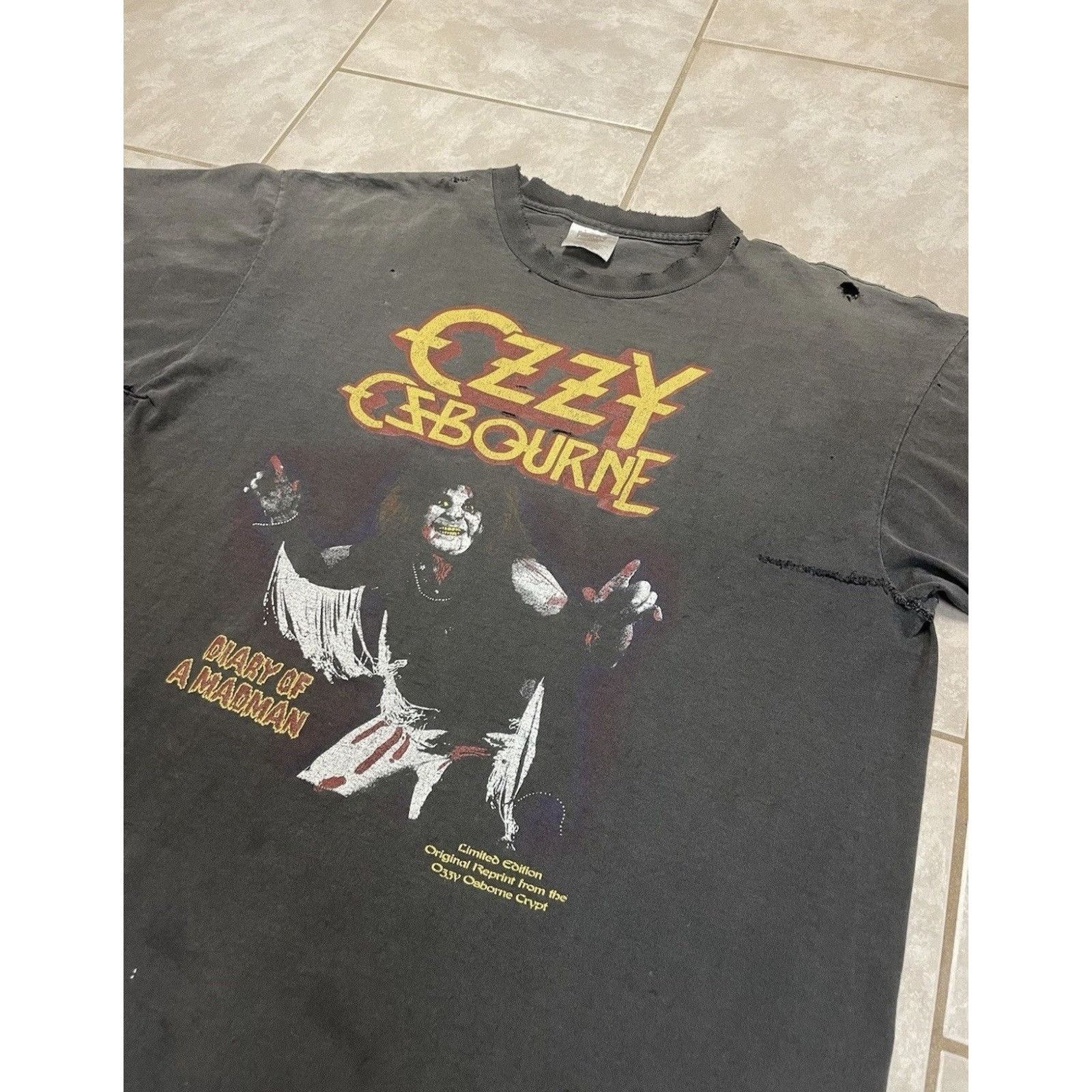 Other Vintage 90’s Ozzy Osbourne Diary Of A Madman Sz XL Thrashed Size US XL / EU 56 / 4 - 3 Thumbnail