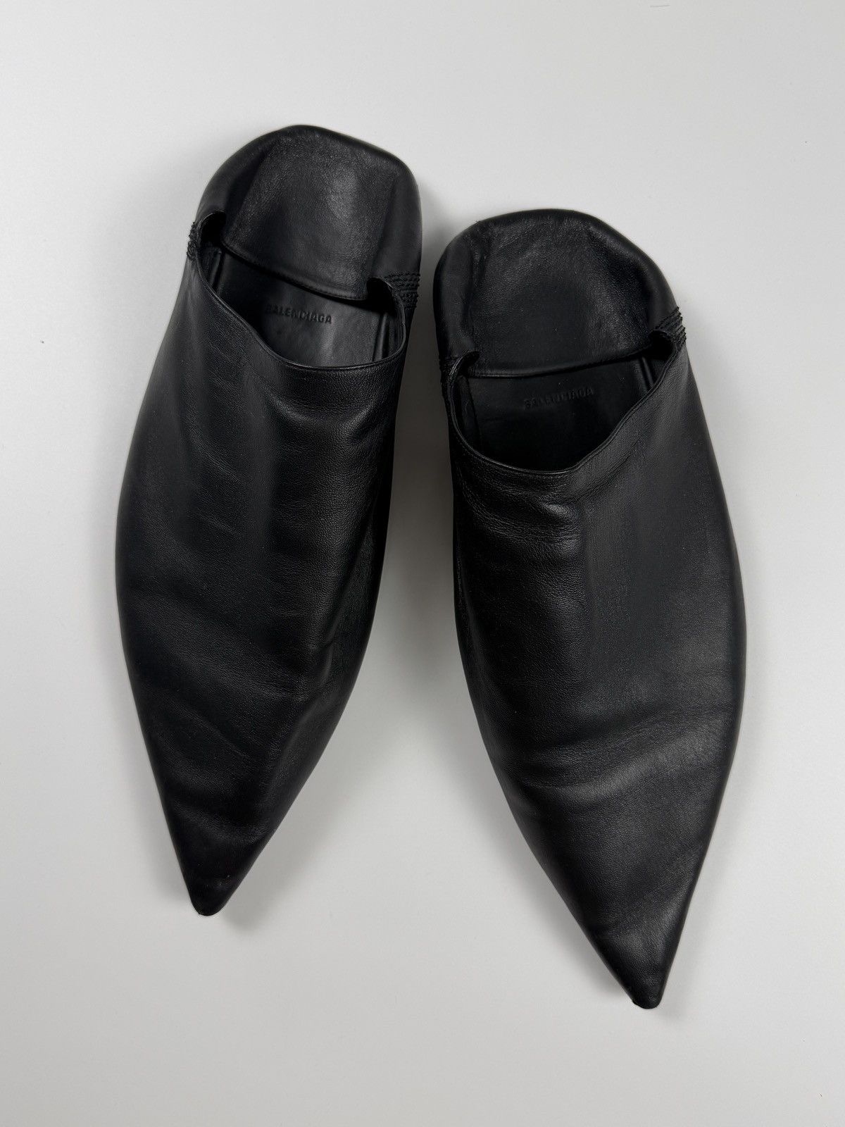 Balenciaga SUMMER 2024 LEATHER BABOUCHE MULES Size US 10 / EU 43 - 1 Thumbnail