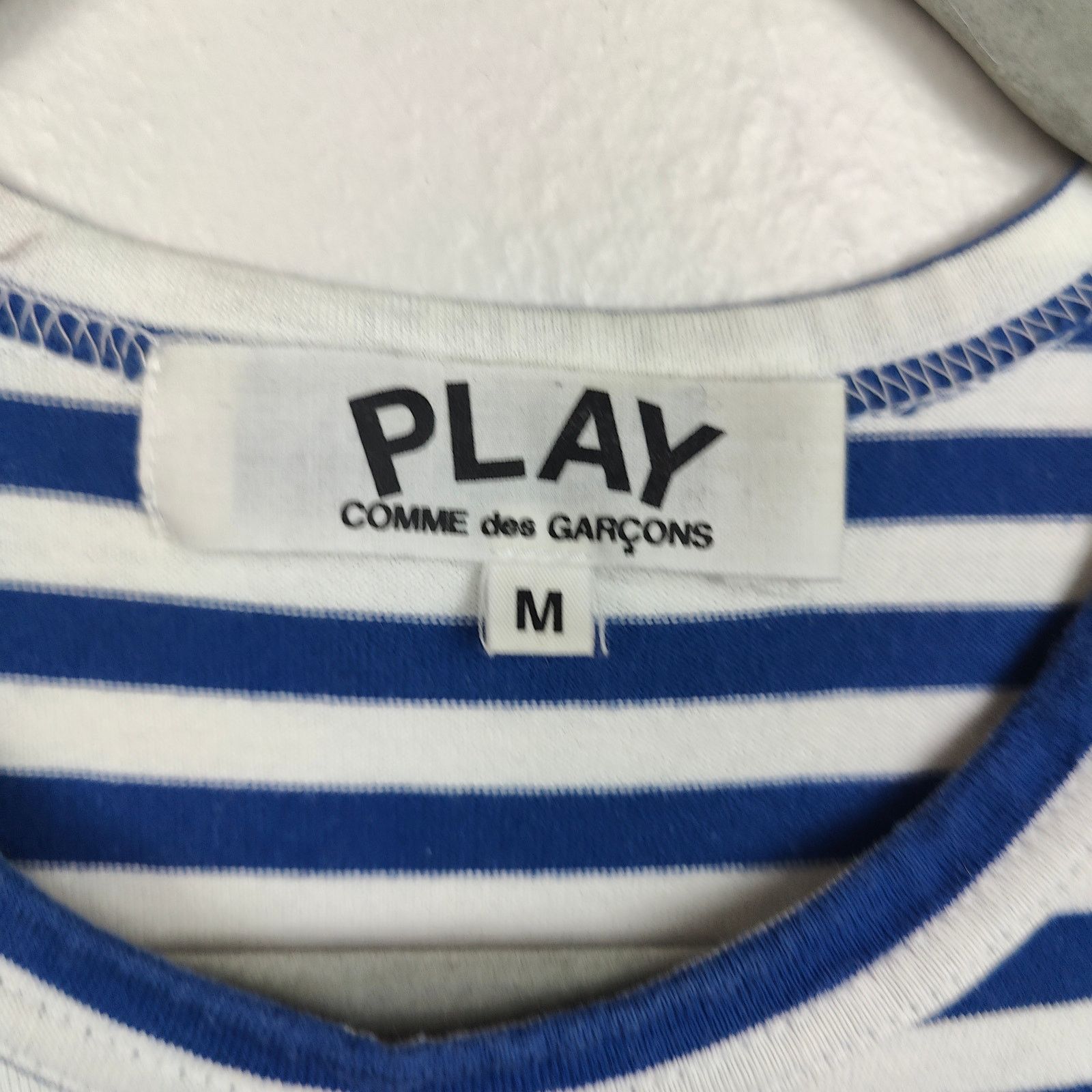 Comme des Garcons PLAY Play Comme des Garcons Striped Top Womens Medium Blue White Size M / US 6-8 / IT 42-44 - 7 Thumbnail