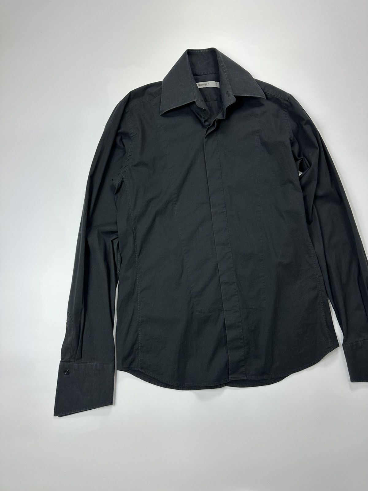 Karl Lagerfeld Karl Lagerfeld Black Formal Shirt Size US M / EU 48-50 / 2 - 5 Thumbnail
