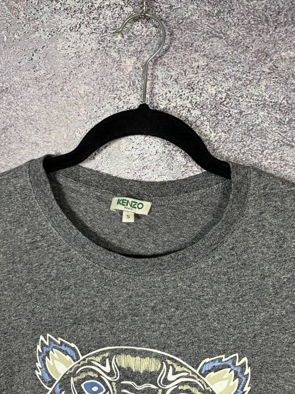 Kenzo Kenzo Paris Grey Crew Neck Tiger Logo Graphic Print Tee Size US S / EU 44-46 / 1 - 5 Thumbnail
