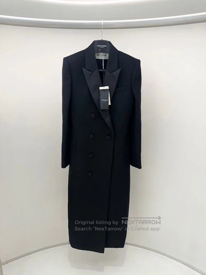 Saint Laurent Paris Black Long Jacket