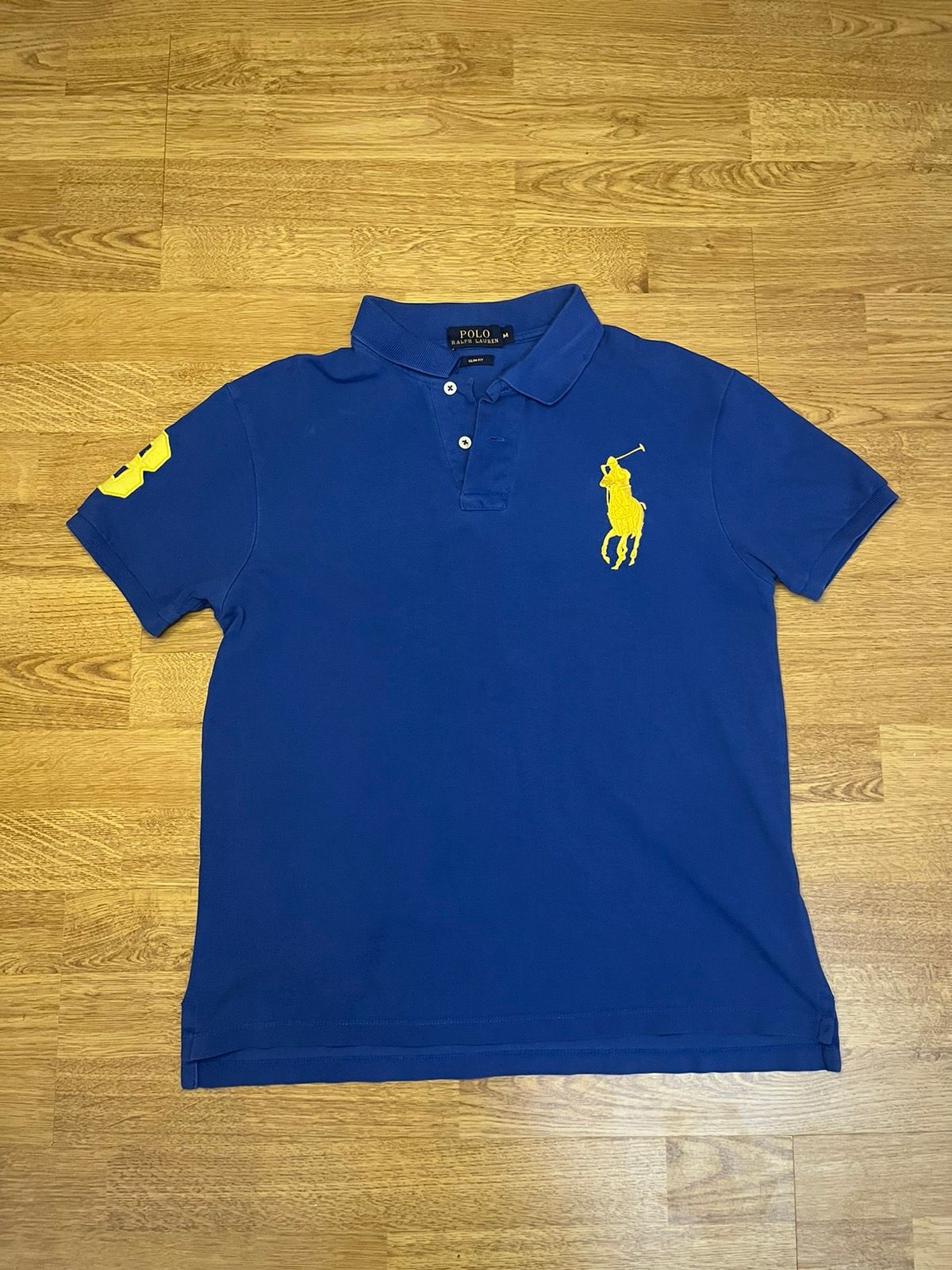 Pre-owned Polo Ralph Lauren X Vintage Polo Ralph Laurent 3 Y2k Polo Vintage Big Logo In Blue