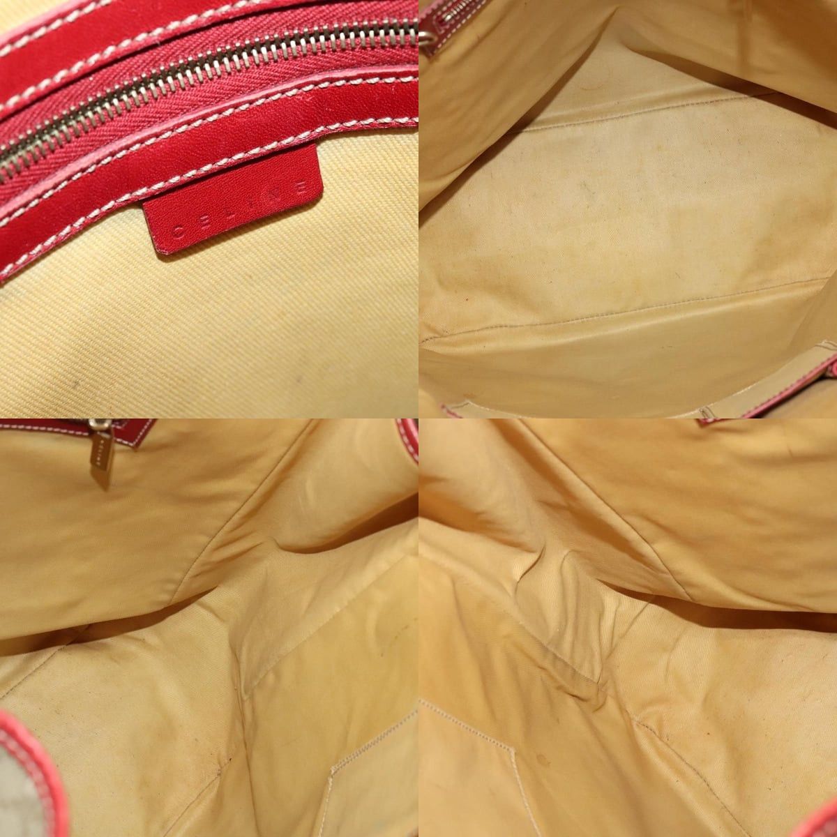 Celine CELINE Macadam Canvas Tote Bag Pvc Beige Gold Size ONE SIZE - 11 Thumbnail