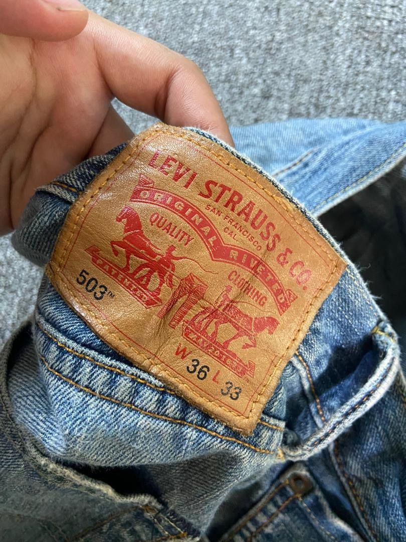 Levi's Levis Strauss Co. 503 Distressed Jeans (192) Size US 37 - 6 Thumbnail