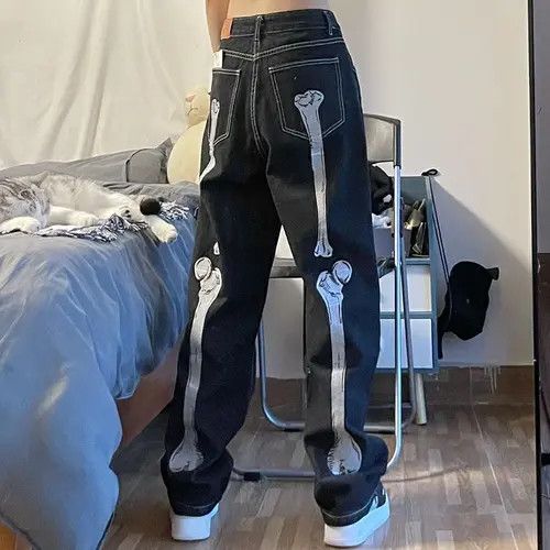 Jean Track Straight Leg Baggy Jeans Size US 32 / EU 48 - 1 Thumbnail