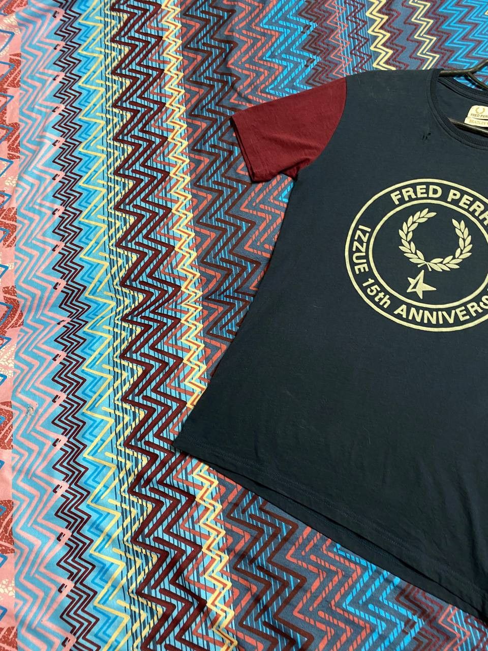 Fred Perry × Vintage Fred Perry Mens Vintage 90s Short Sleeve T-Shirt Crew Size US S / EU 44-46 / 1 - 7 Thumbnail