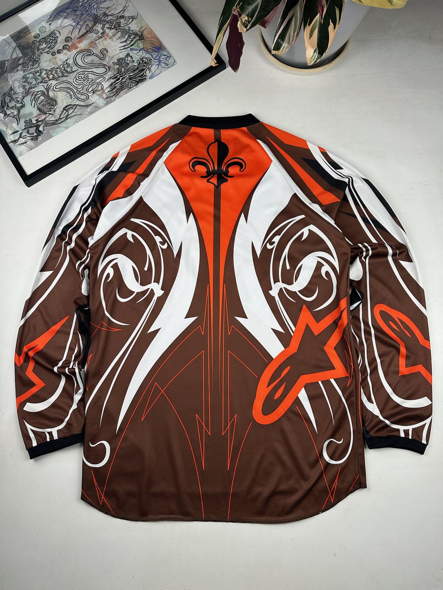 Fox Racing 90's Alpinestars Racing Jersey Shirt Motorsport Size US M / EU 48-50 / 2 - 5 Thumbnail