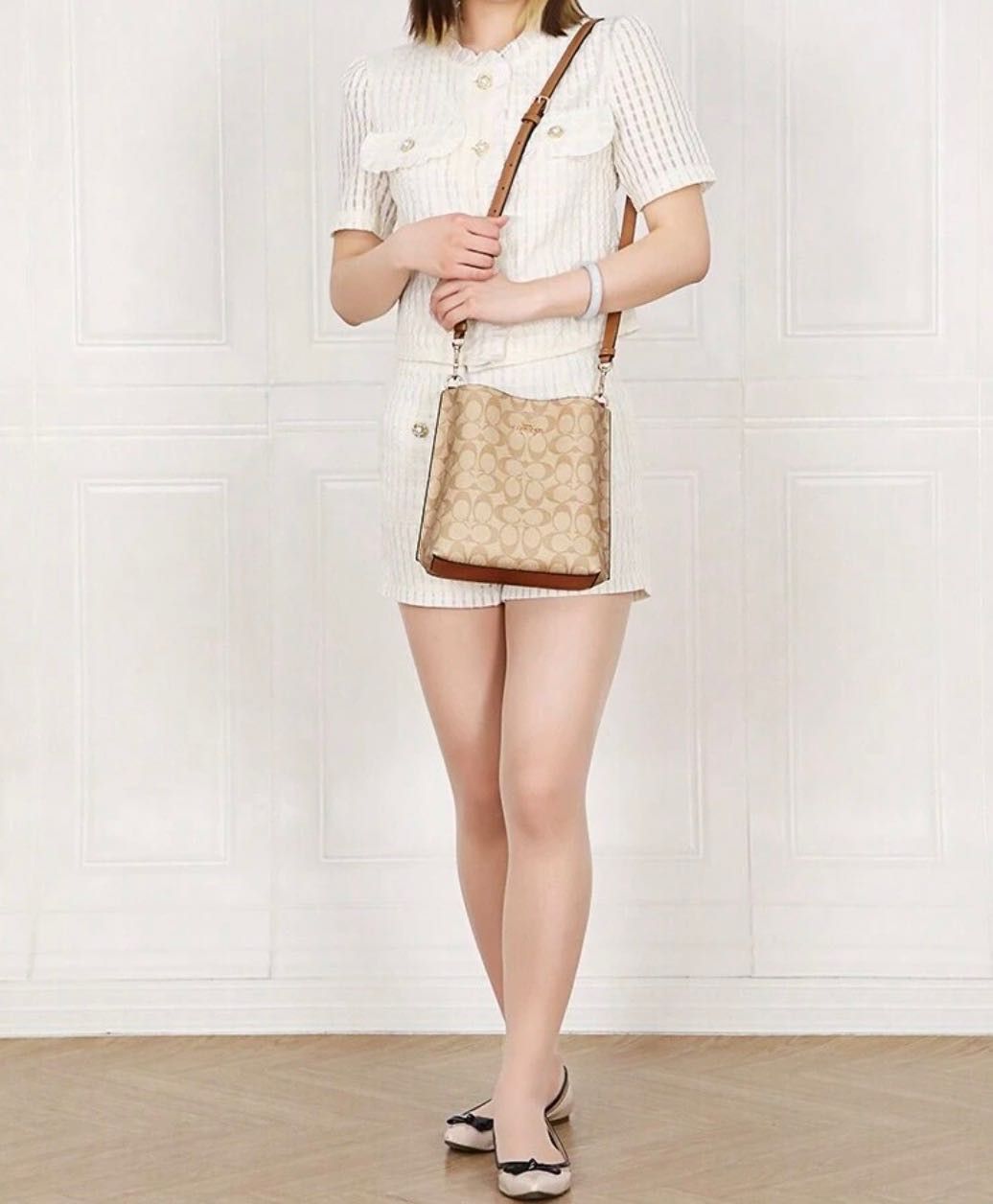 Coach COACH Mollie Bucket Bag 22 In Signature Canvas Bag CA582 Size ONE SIZE - 8 Thumbnail