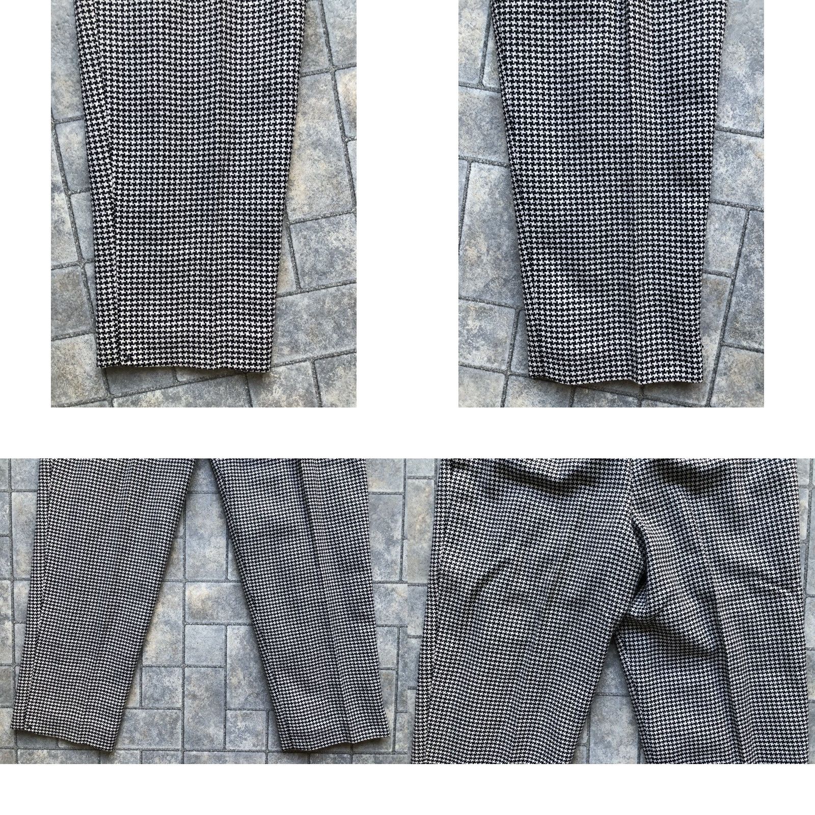 Talbots Talbots Petites Women’s Pants Size 10 Made In Italy 100% Wool Houndstooth B/W Shirt Pants? Size 32" / US 10 / IT 46 - 9 Thumbnail