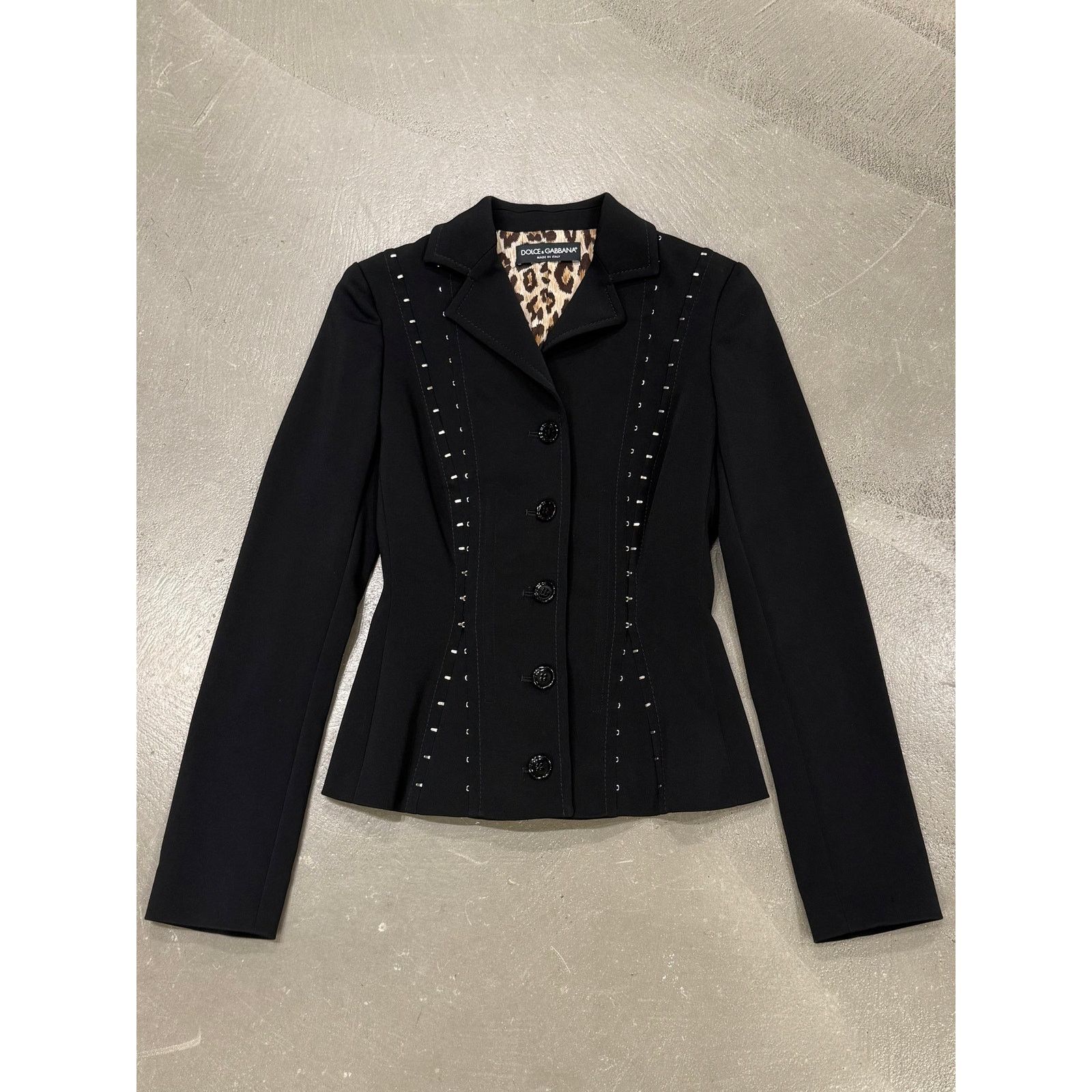 Dolce & Gabbana A/W2003 Dolce & Gabbana hook eyelet blazer jacket Size US S / EU 44-46 / 1 - 1 Thumbnail
