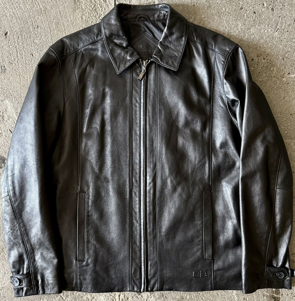 Balenciaga Balenciaga - 1997 -Nicolas Ghesquière -Zip Up Leather Jacket Size US L / EU 52-54 / 3 - 1 Thumbnail