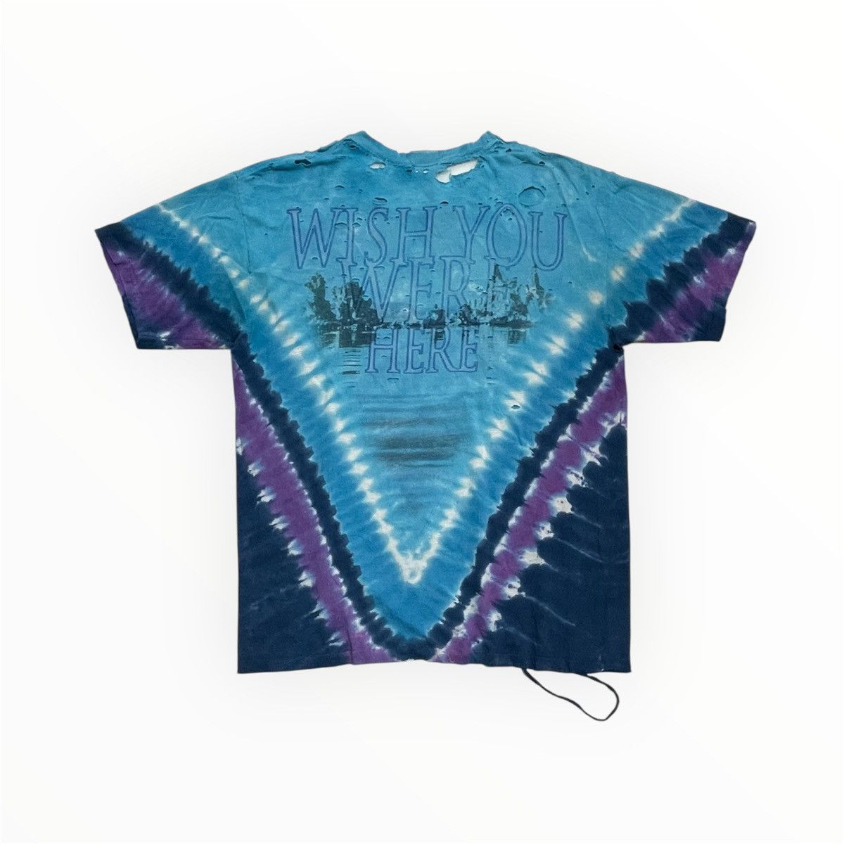 Vintage Thrashed Pink Floyd Tie Dyed Tee Size US L / EU 52-54 / 3 - 3 Thumbnail