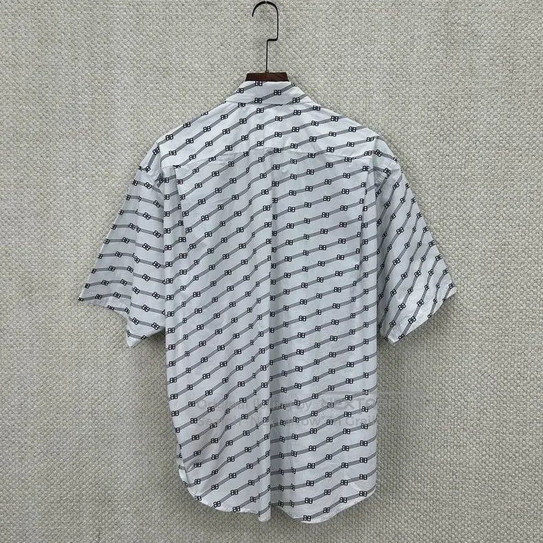 Balenciaga Balenciaga size 37 White BB Printed Shirt Size US S / EU 44-46 / 1 - 2 Thumbnail