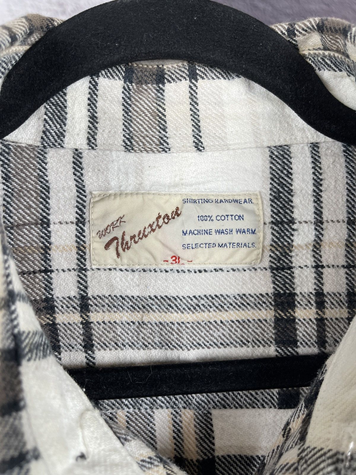 Flannel × Japanese Brand Thruxton Work checkered flannel Japanese ls shirt Size US XL / EU 56 / 4 - 11 Thumbnail