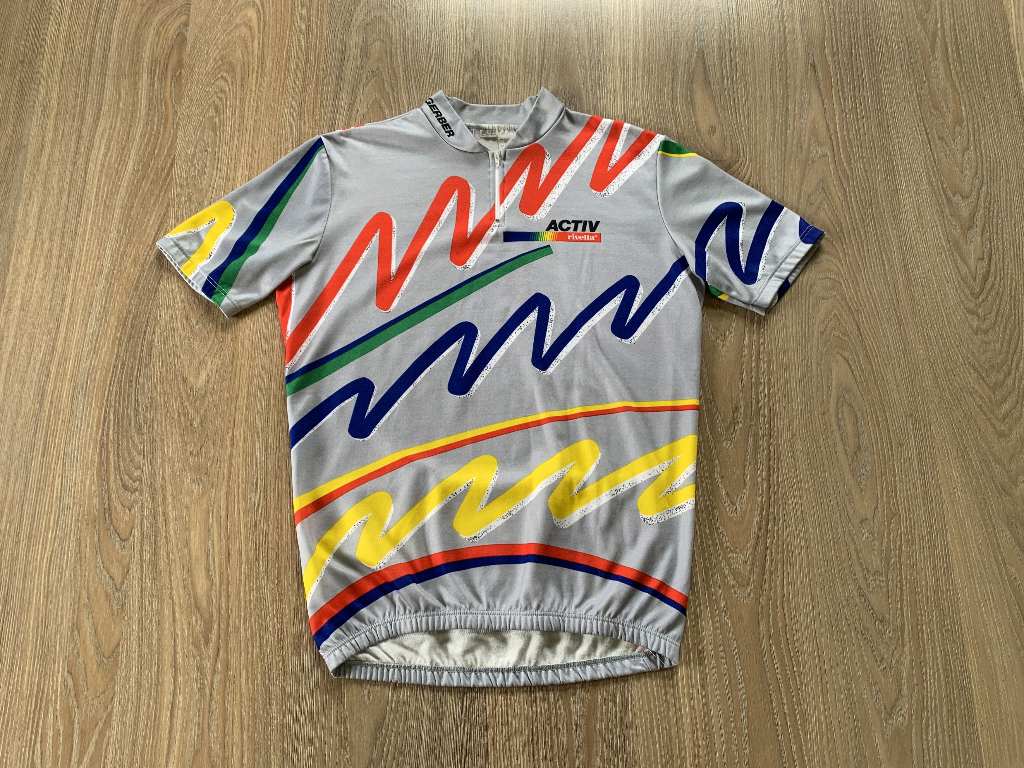 Sports Specialties Vintage Gerber Italian Printed Cycling Jersey Size US XXL / EU 58 / 5 - 2 Thumbnail