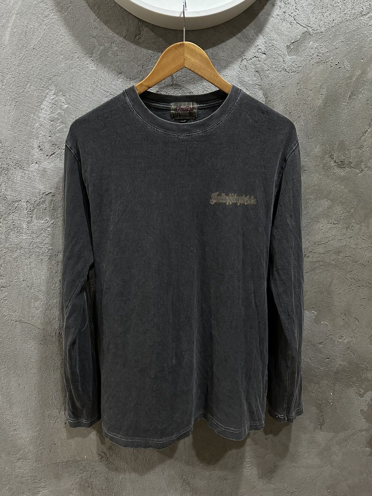 Indian Motorcycle Vintage Indian Motocycle Co Inc Flame Tatoo L/S Shirt Size US M / EU 48-50 / 2 - 6 Thumbnail