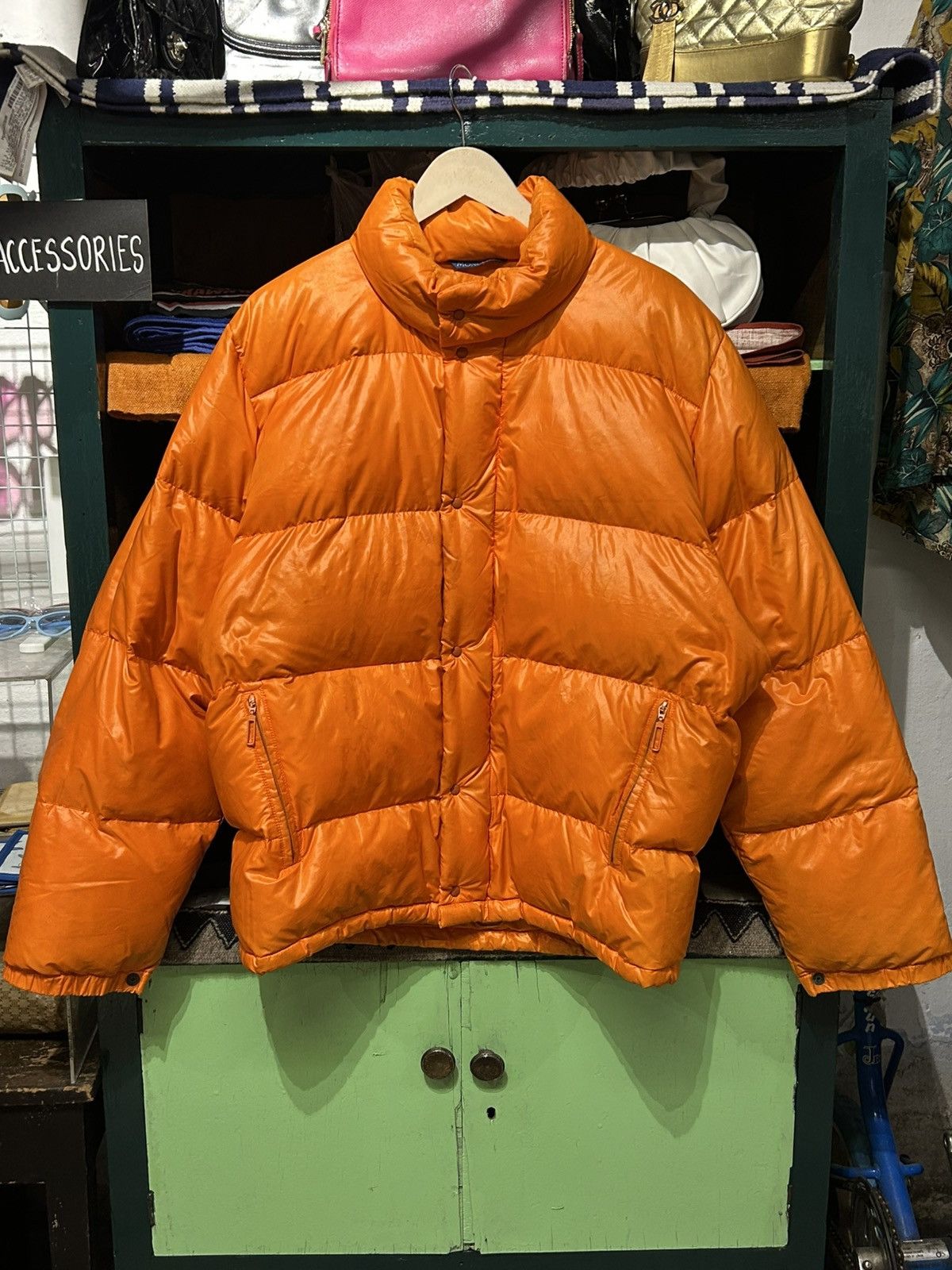 Moncler Grenoble Moncler Grenoble Orange Synthetic Puffer Jacket Size US L / EU 52-54 / 3 - 1 Thumbnail