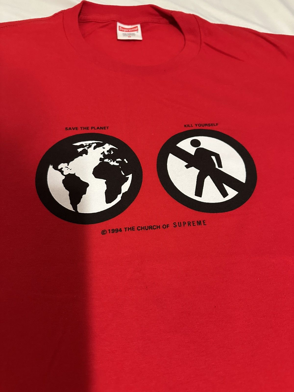 Supreme Supreme Save The Planet Tee Size US M / EU 48-50 / 2 - 2 Thumbnail
