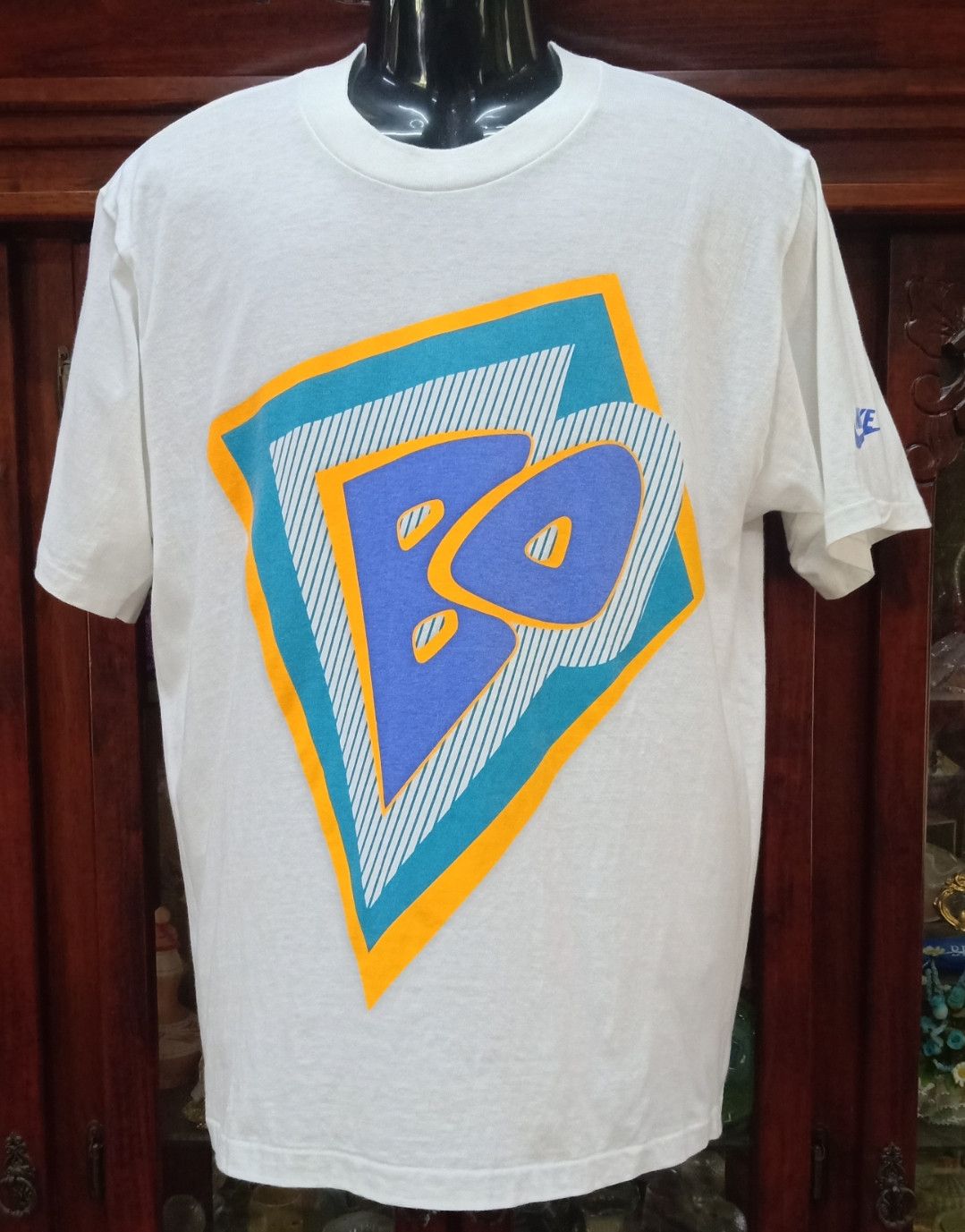 Nike × Vintage Vintage 90s NIKE Bo Jackson T-shirt Size US M / EU 48-50 / 2 - 1 Thumbnail