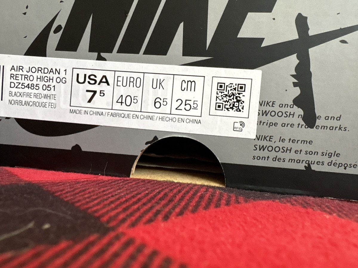 Jordan Brand Washed black jordan 1 Size US 7.5 / EU 40-41 - 3 Thumbnail