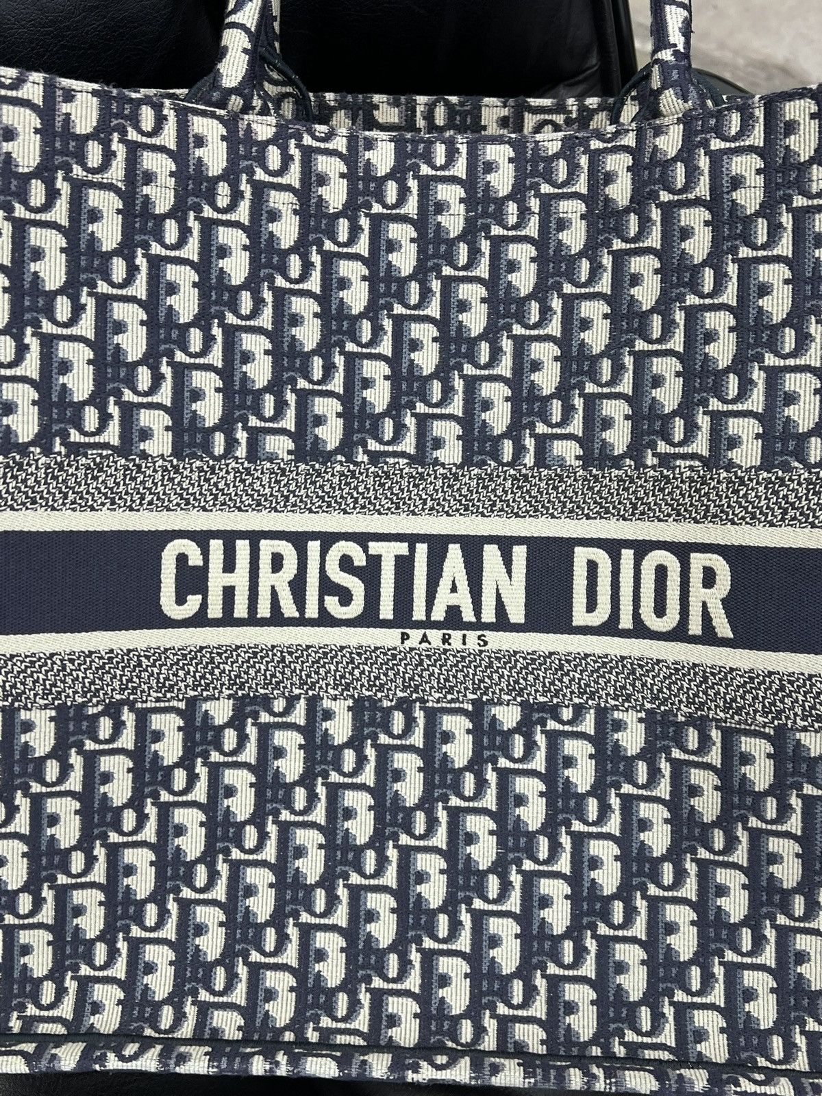 Dior Dior Oblique Medium Book Tote Blue Size ONE SIZE - 3 Thumbnail