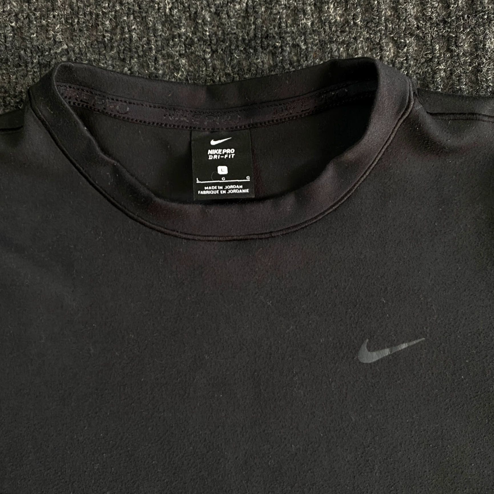 Nike Nike Pro Dri Fit Long Sleeve Shirt Crew Training Black L Womens Size L / US 10 / IT 46 - 2 Thumbnail