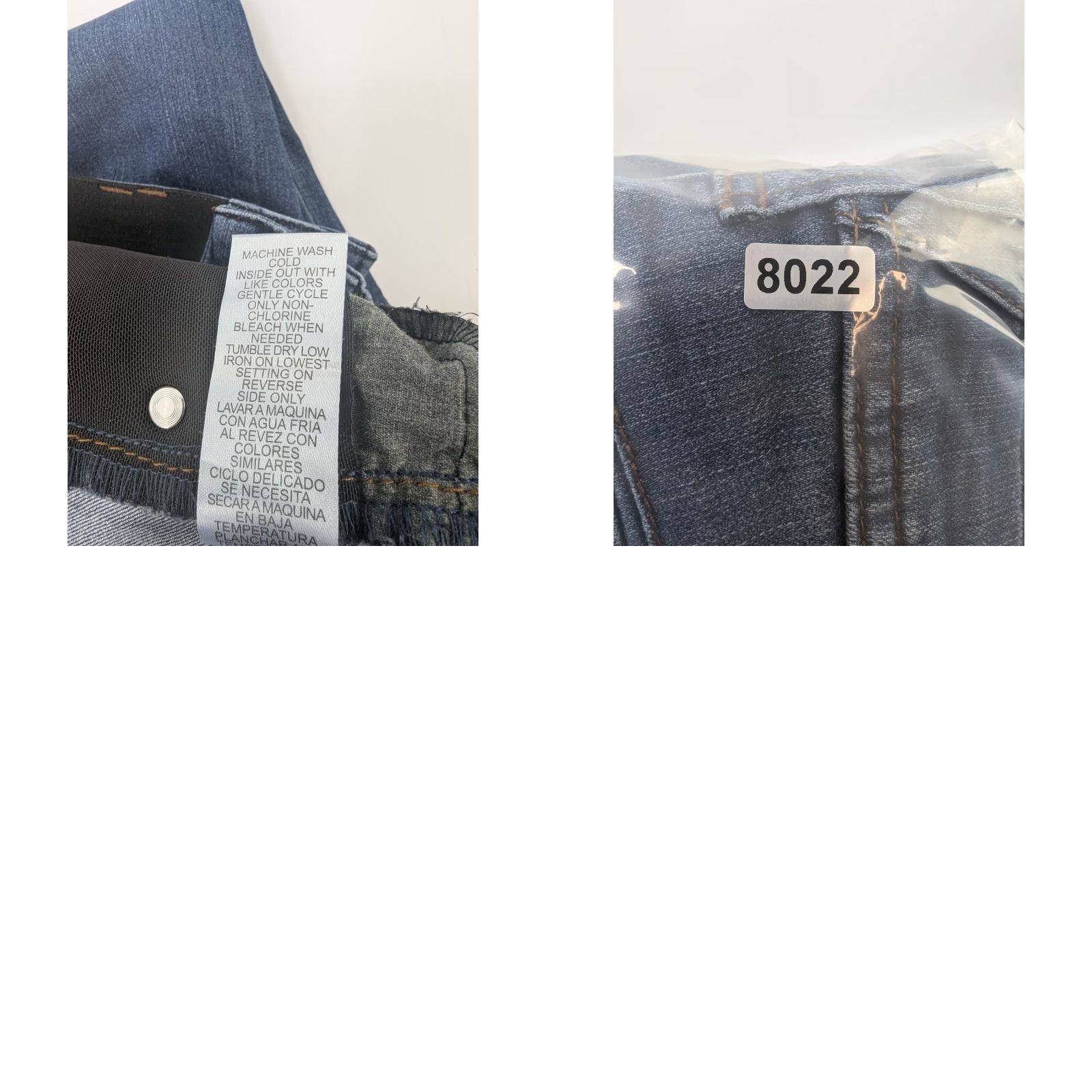 Vintage DEMOCRACY Jeans Women's Size 14 Blue Skinny Mid Rise 5-Pocket Denim Assembly: Button, Zipper, Stretch, Machine Washable Womens Size 36" / US 14 / IT 50 - 9 Thumbnail